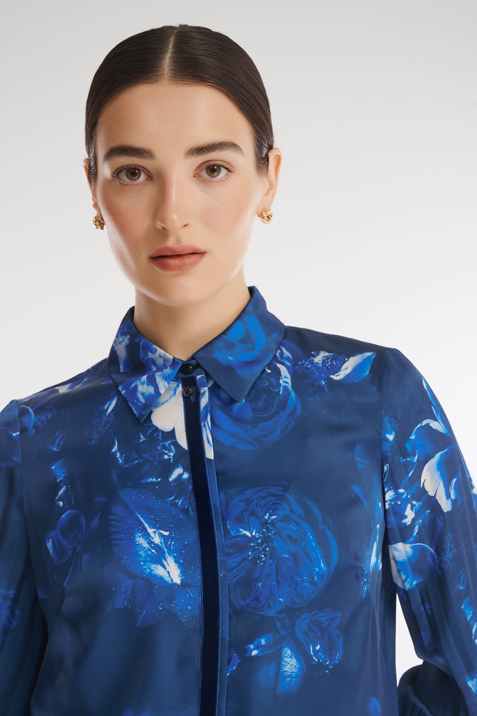 Рубашка с плиссированными рукавами Бренд Caterina Leman