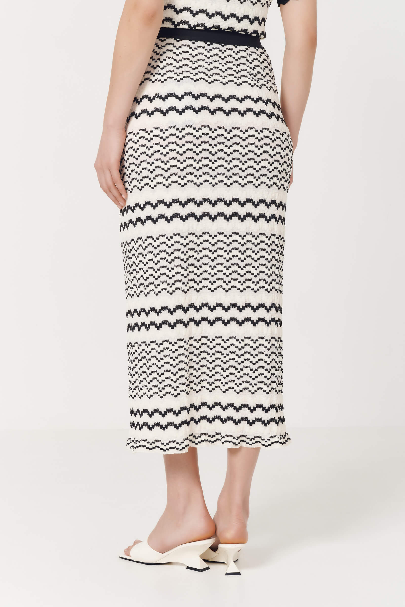 Трикотажная юбка с узором Бренд Caterina Leman