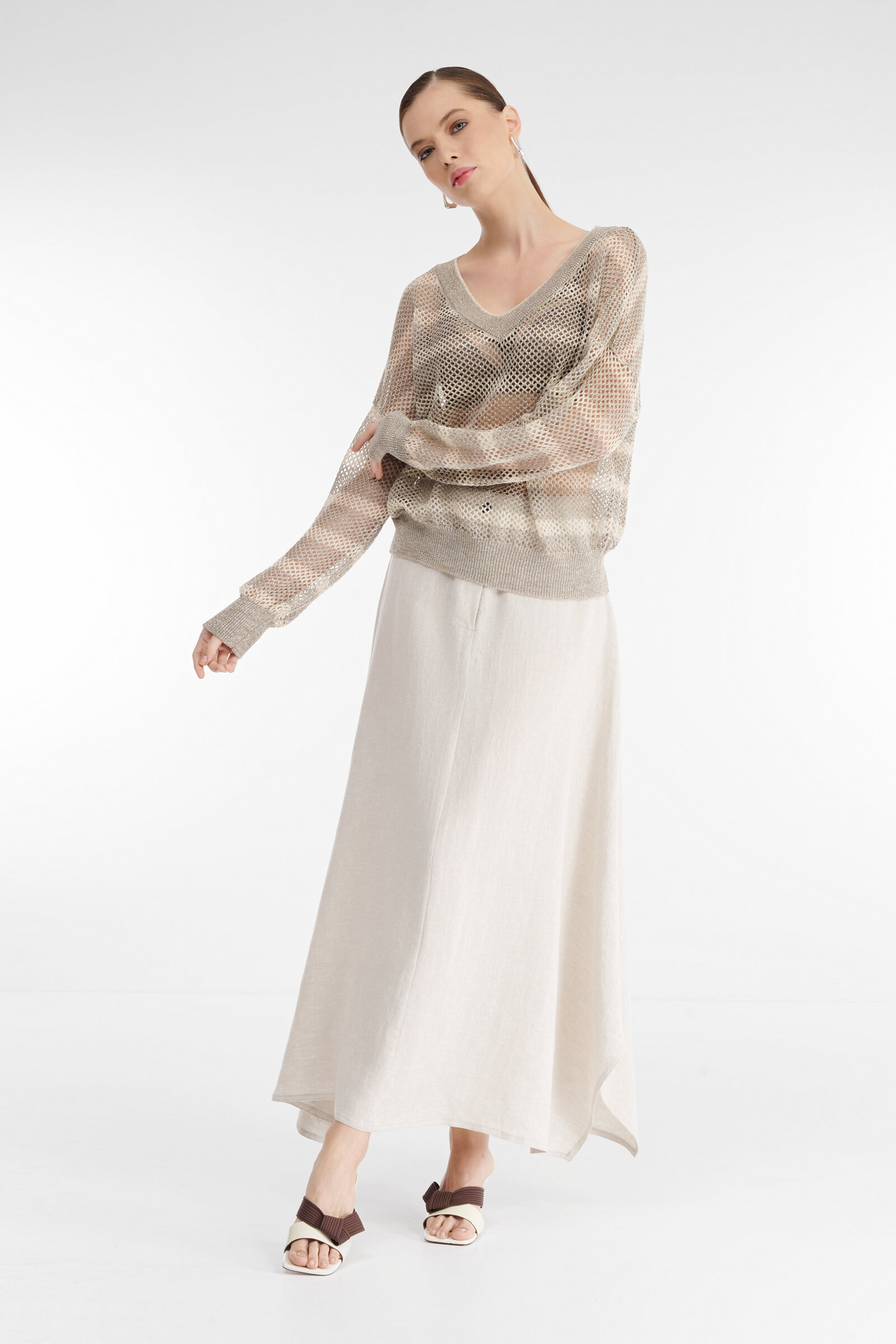 Пуловер с длинным рукавом Бренд Sarah Pacini