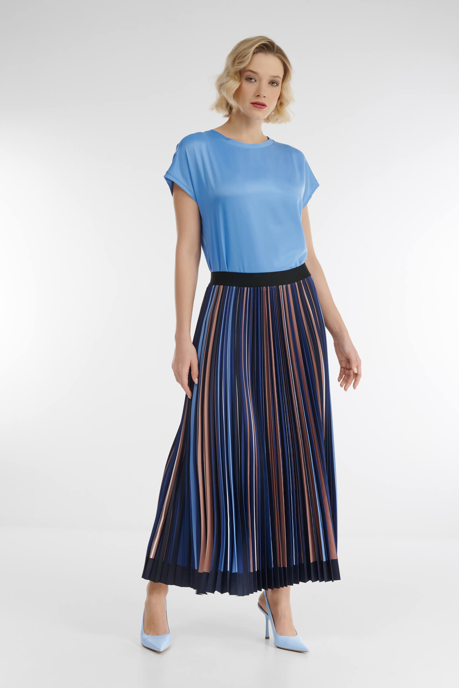 Длинная плиссированная юбка Бренд Diana Gallesi