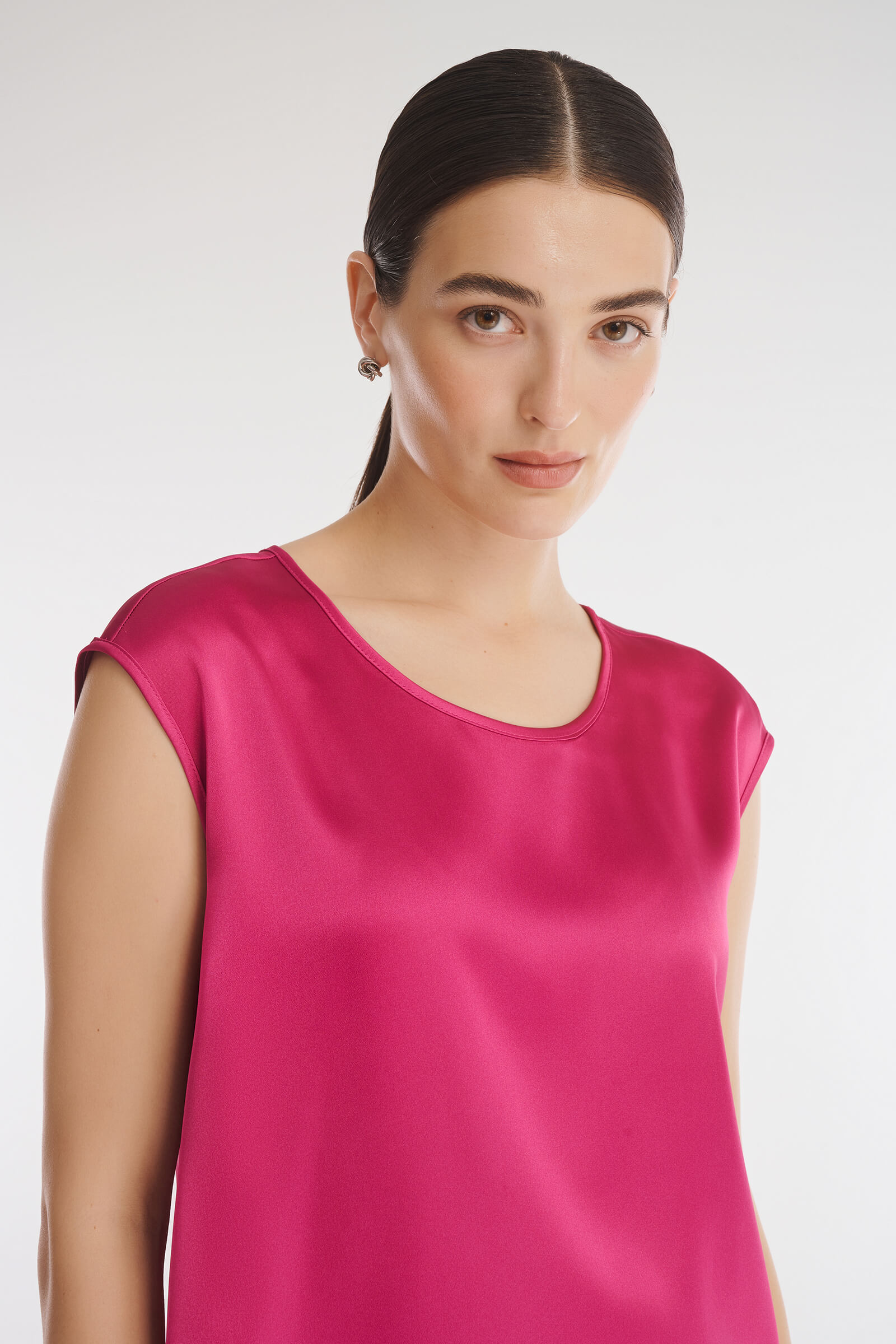 Топ из струящейся поливискозы Бренд Caterina Leman