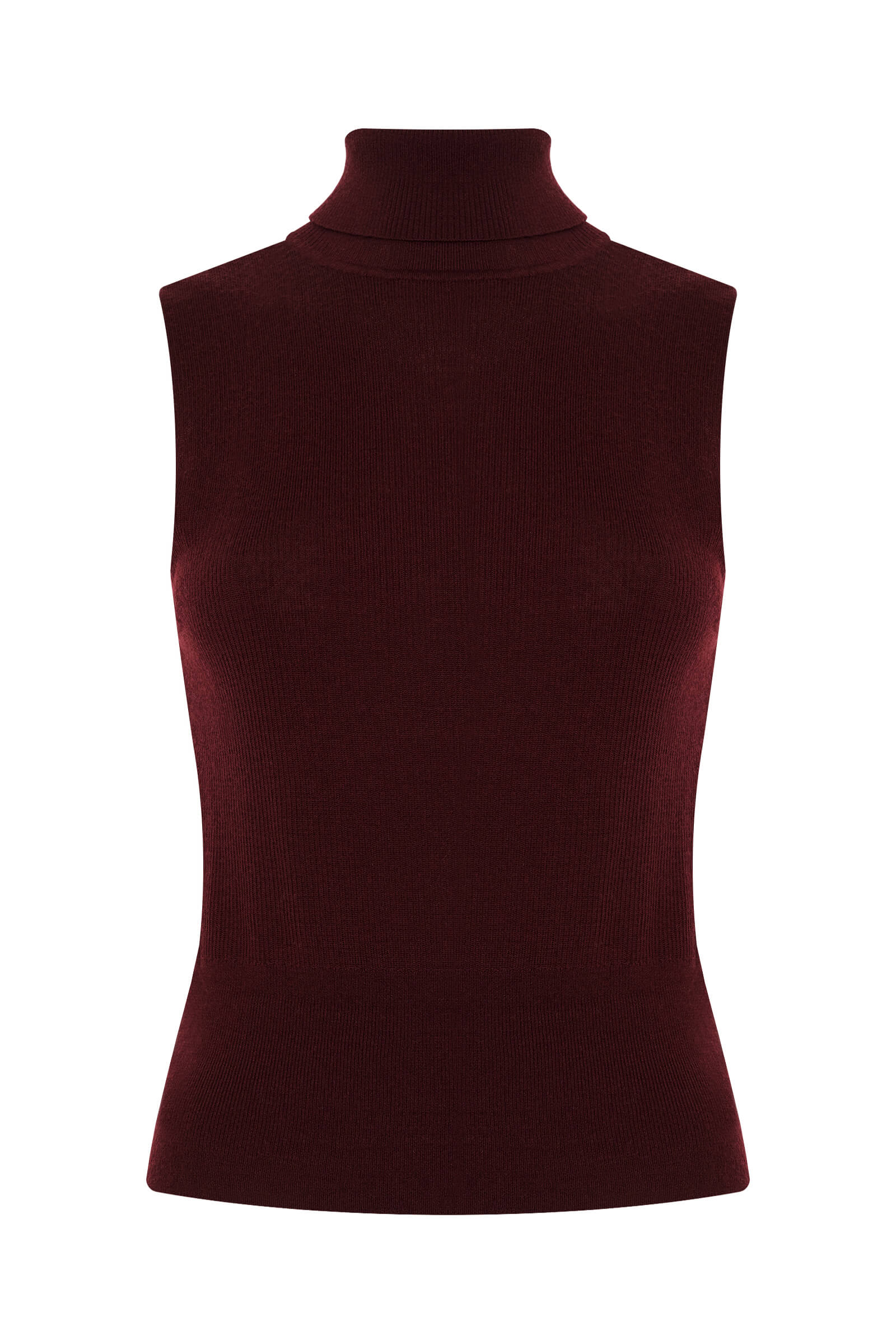 Шерстяная водолазка в рубчик Бренд Diana Gallesi