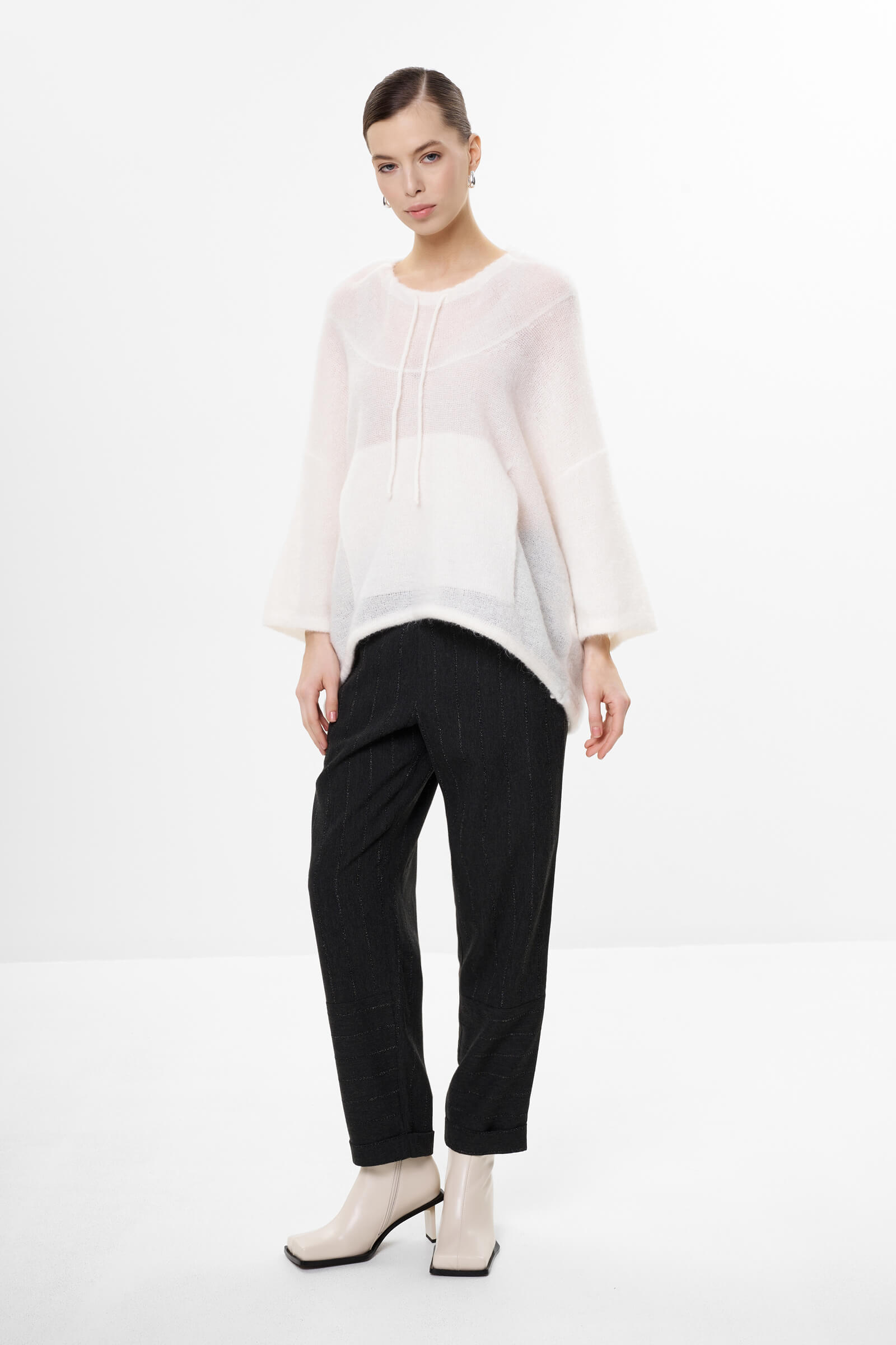 Джемпер из шерсти и мохера Бренд Sarah Pacini