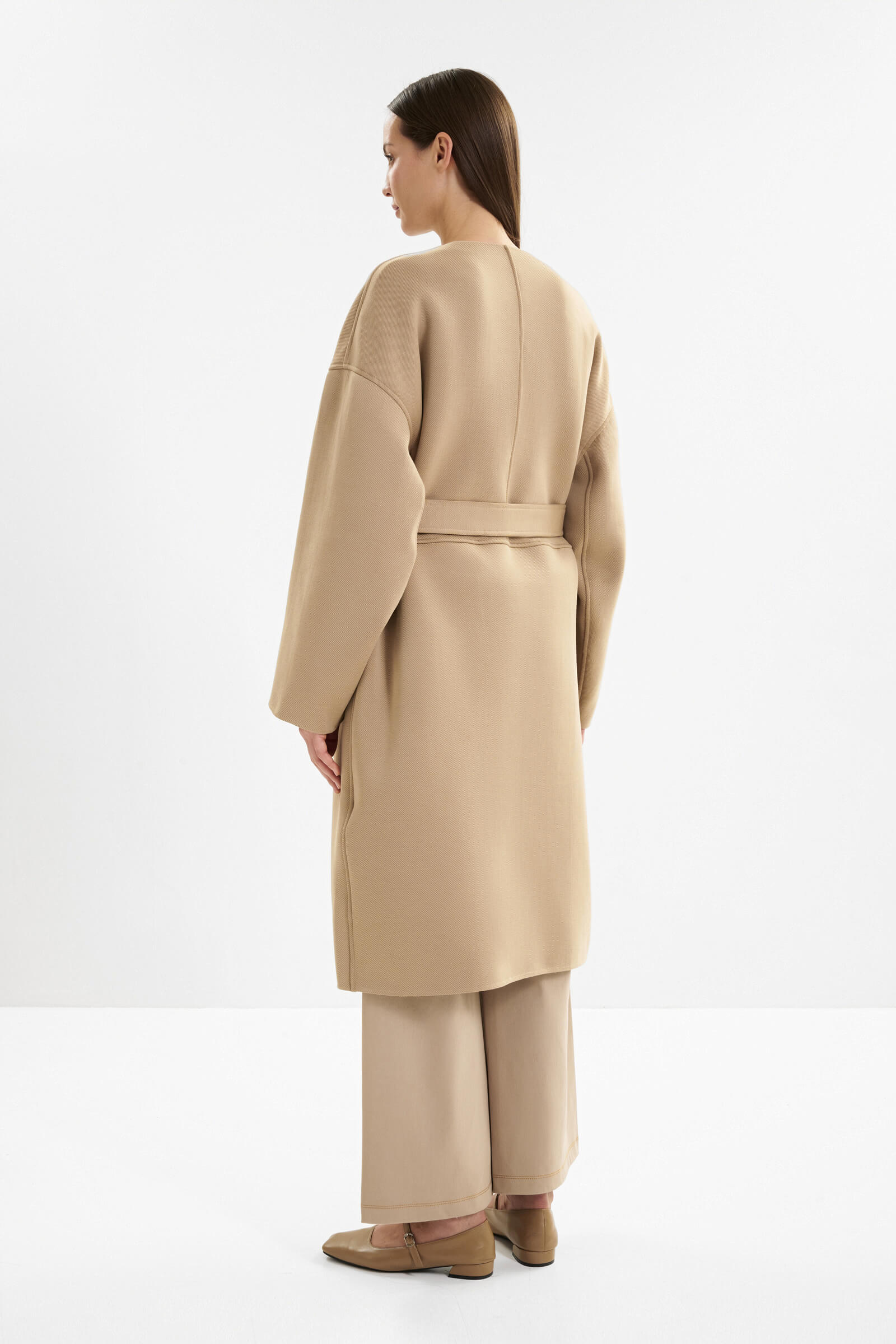 Пальто-халат из смесового хлопка Бренд MM