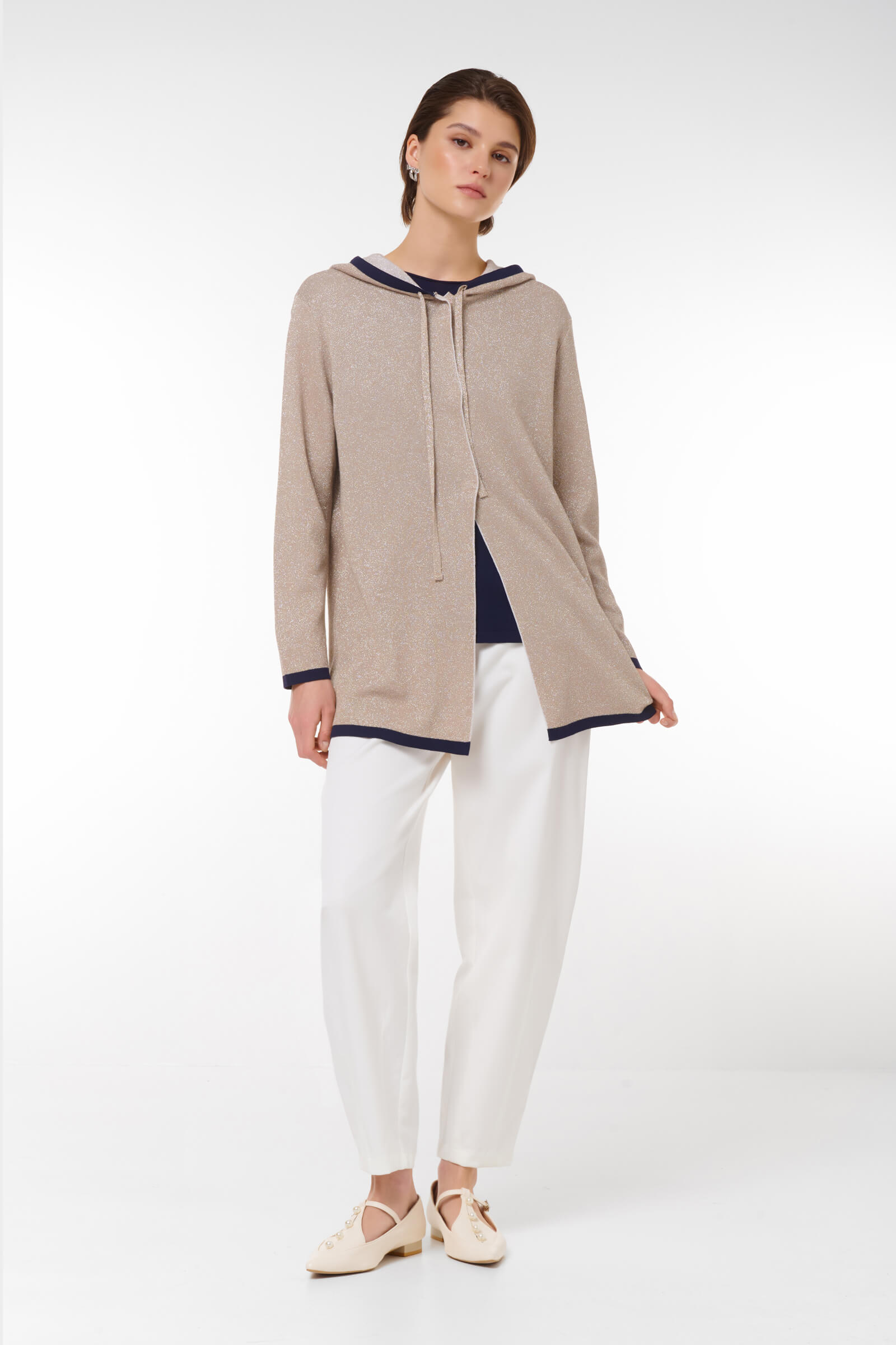 Кардиган на молнии с люрексом Бренд Caterina Leman