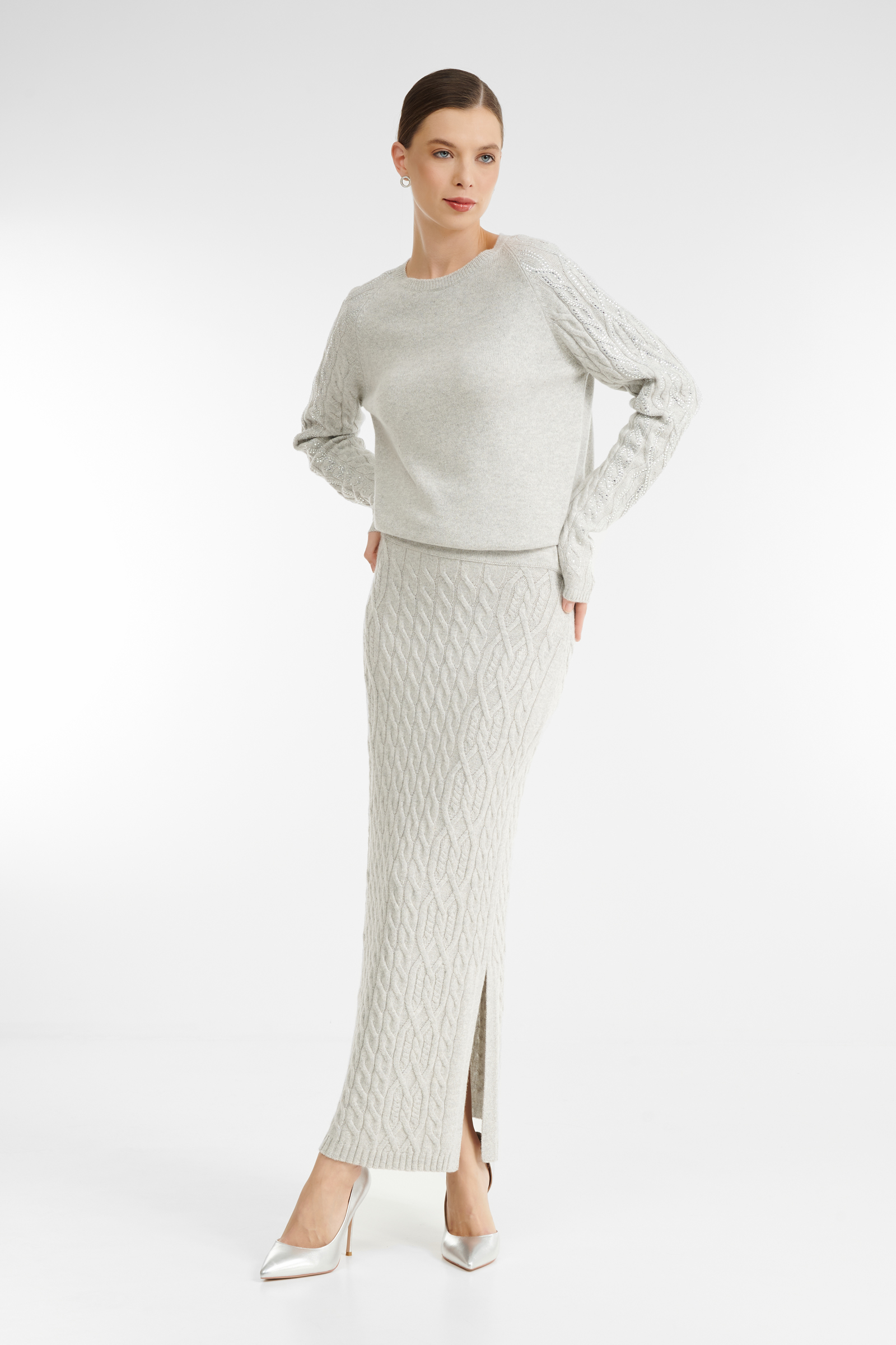 Вязаная юбка длиной мидакси Бренд Rocco Ragni