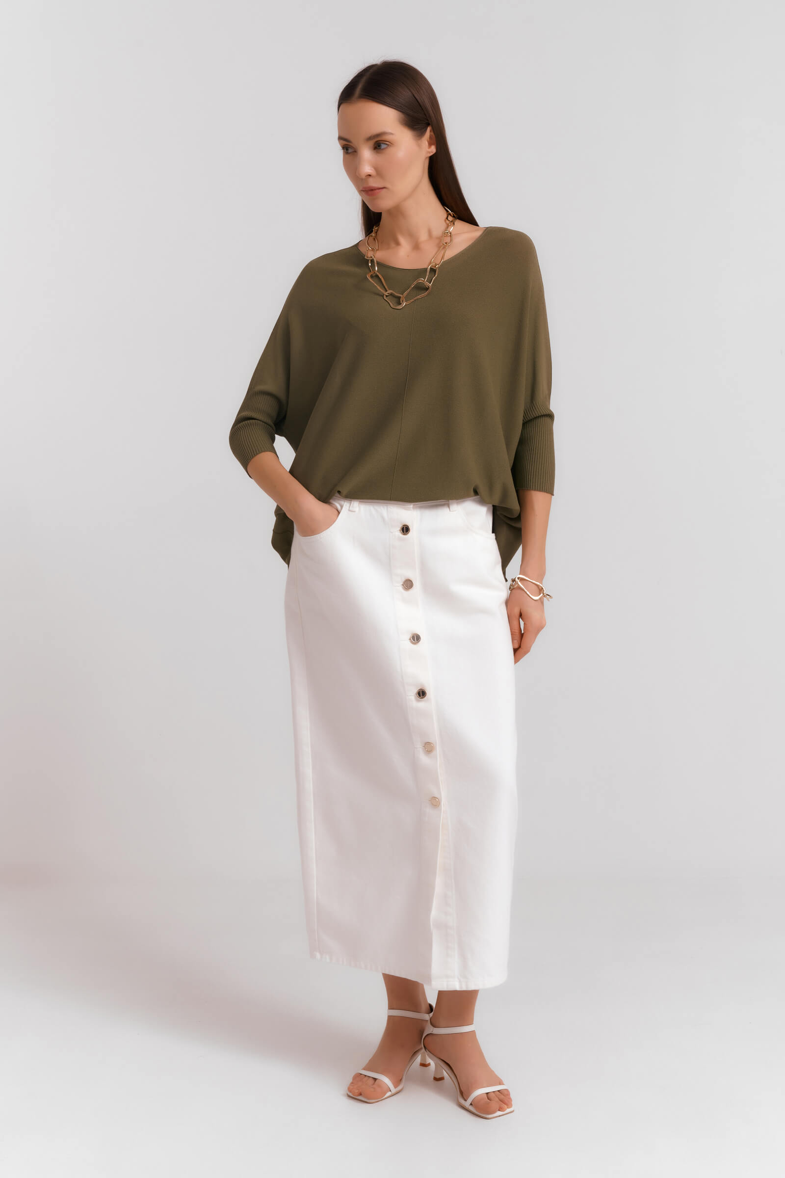 Джемпер свободного кроя Бренд Diana Gallesi