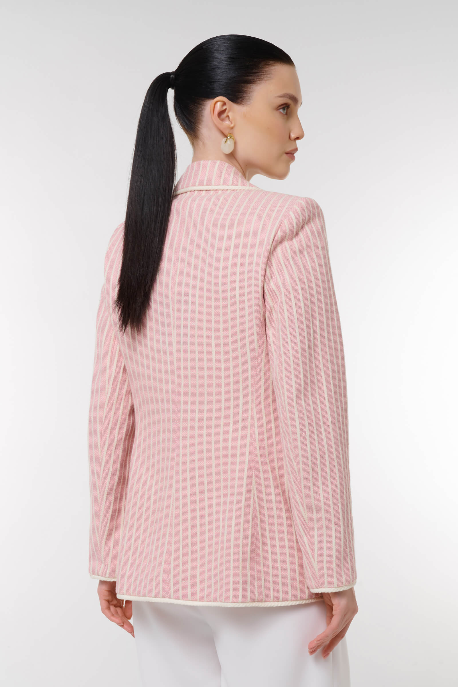 Приталенный жакет в полоску Бренд Caterina Leman