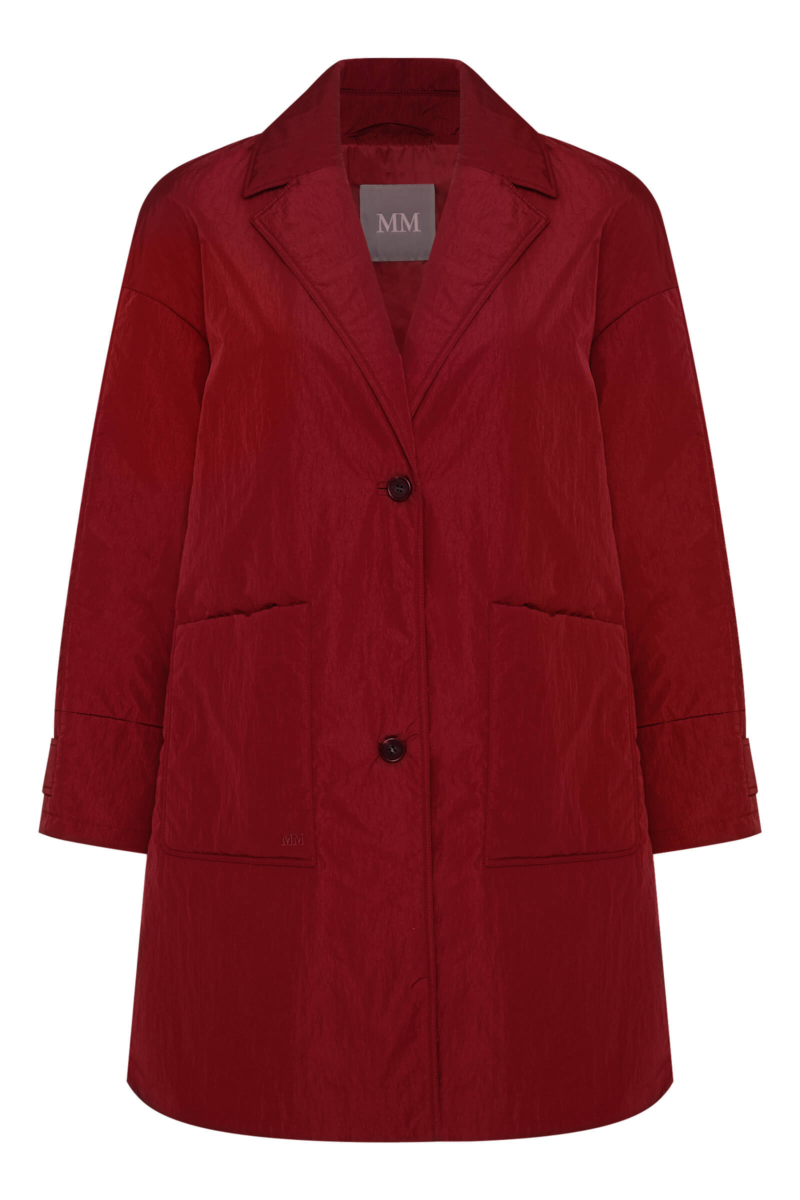 Удлиненная куртка из водонепроницаемого и ветрозащитного материала на пуговицах Бренд MM