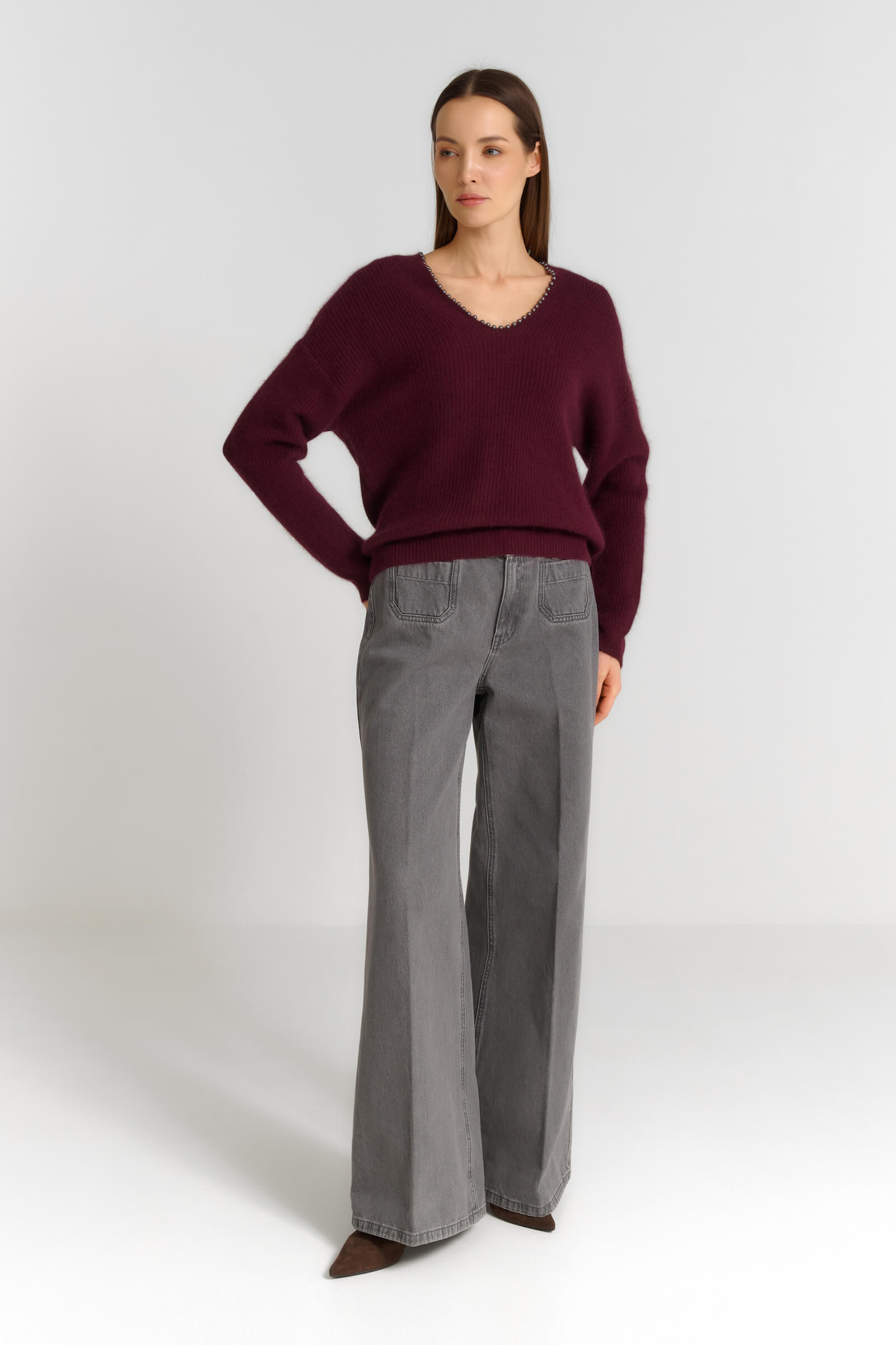 Джемпер с бусинами Бренд Diana Gallesi