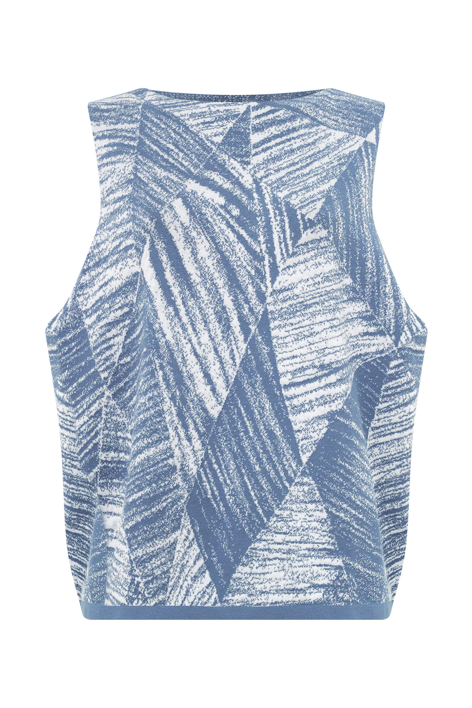 Трикотажный жилет с узором Бренд Sarah Pacini