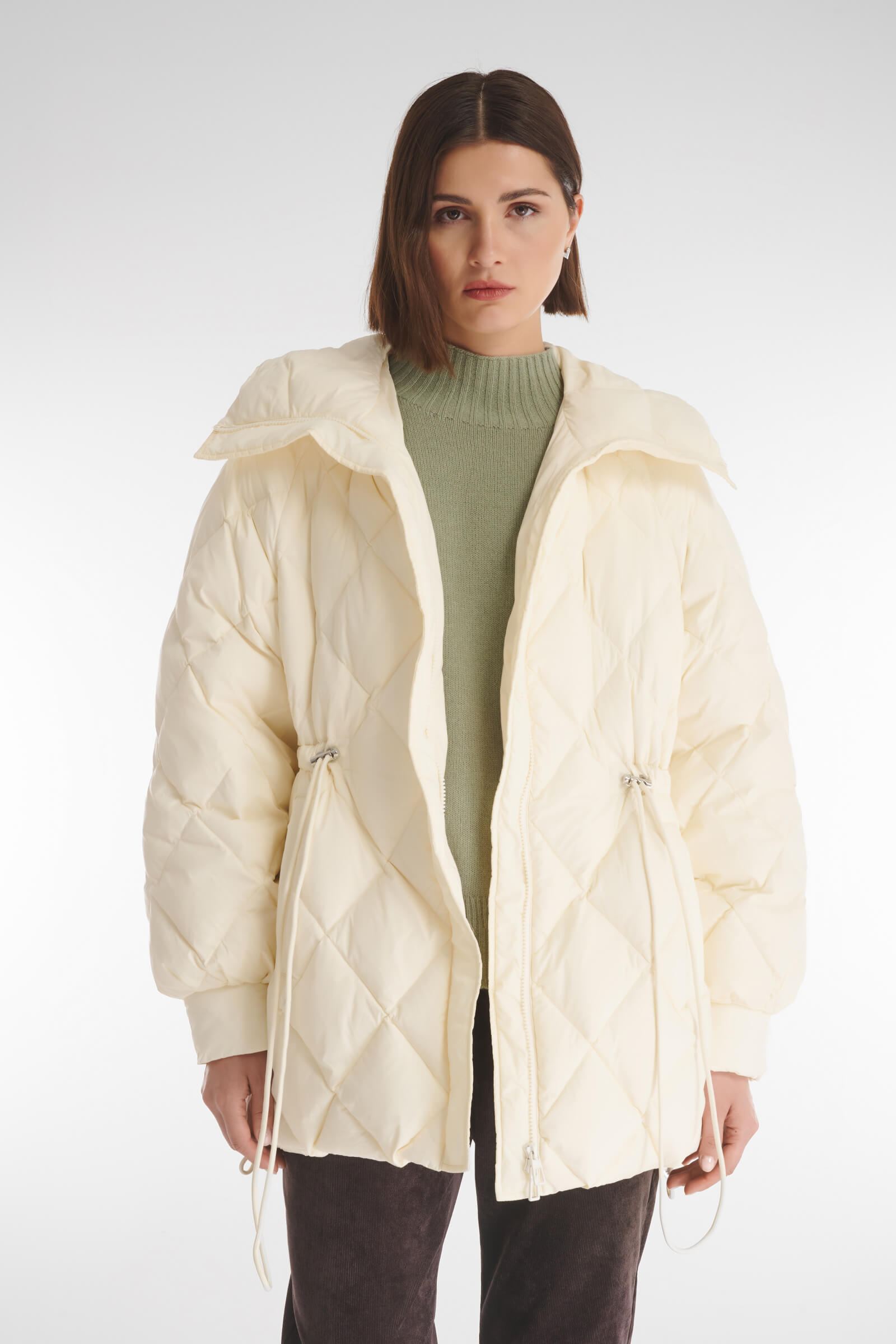 Стеганая куртка с капюшоном-трансформером Бренд Caterina Leman