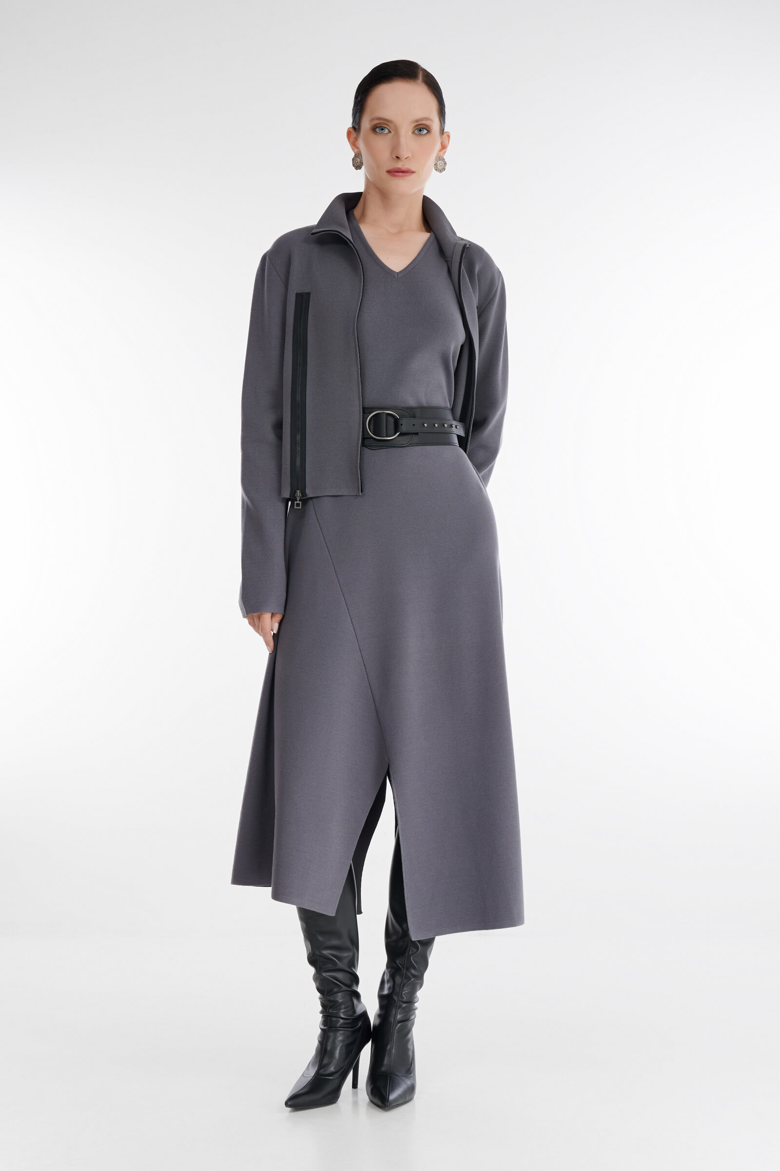 Широкий кожаный ремень Бренд Sarah Pacini