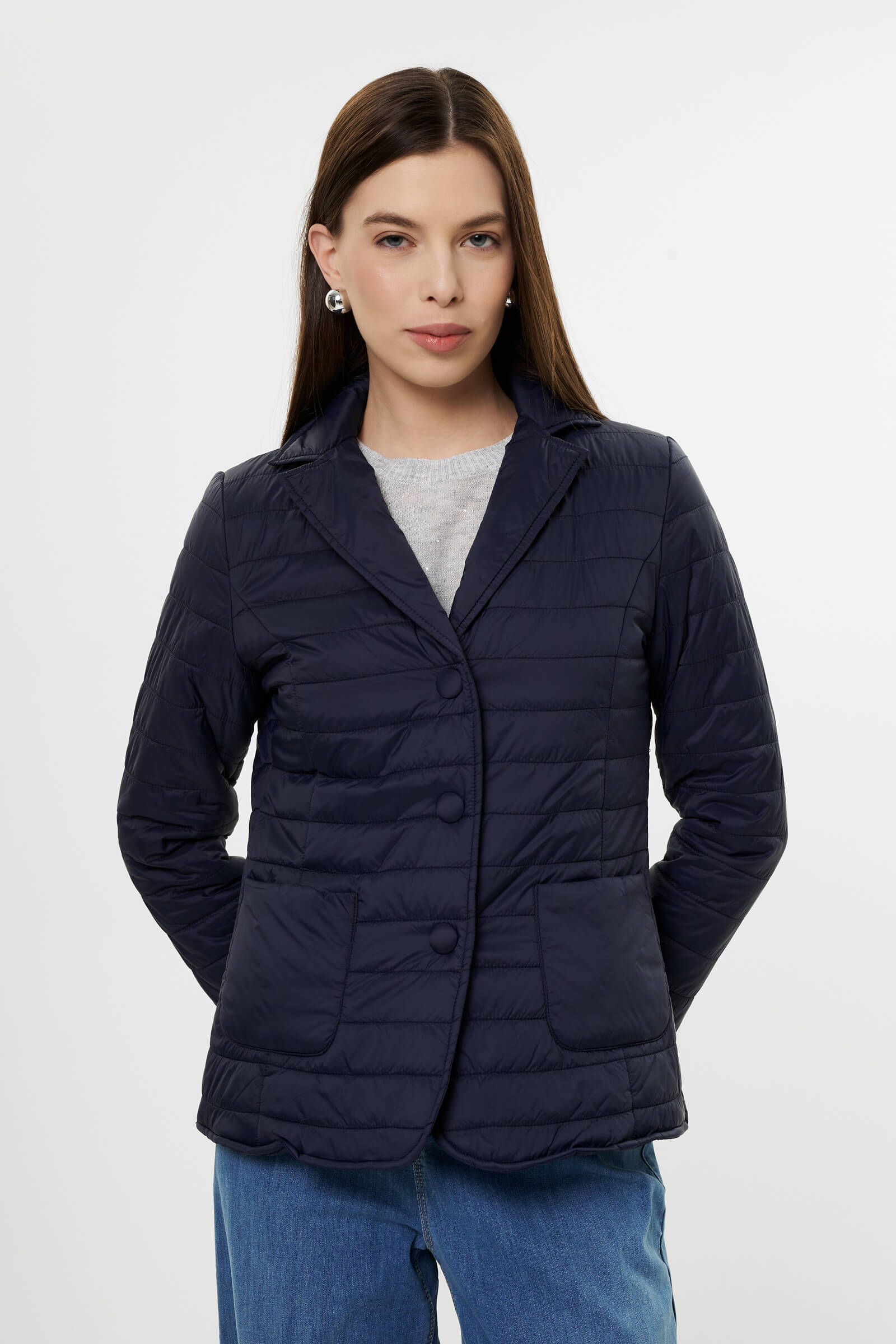 Стеганая куртка с боковыми карманами Бренд Diana Gallesi