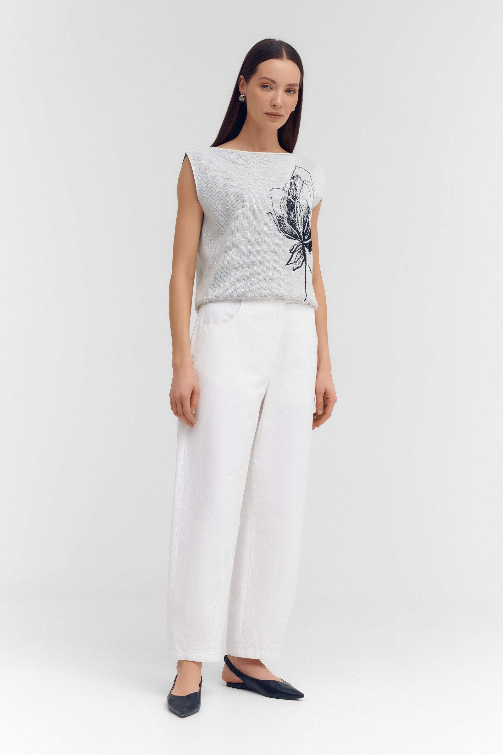 Зауженные брюки Бренд Sarah Pacini