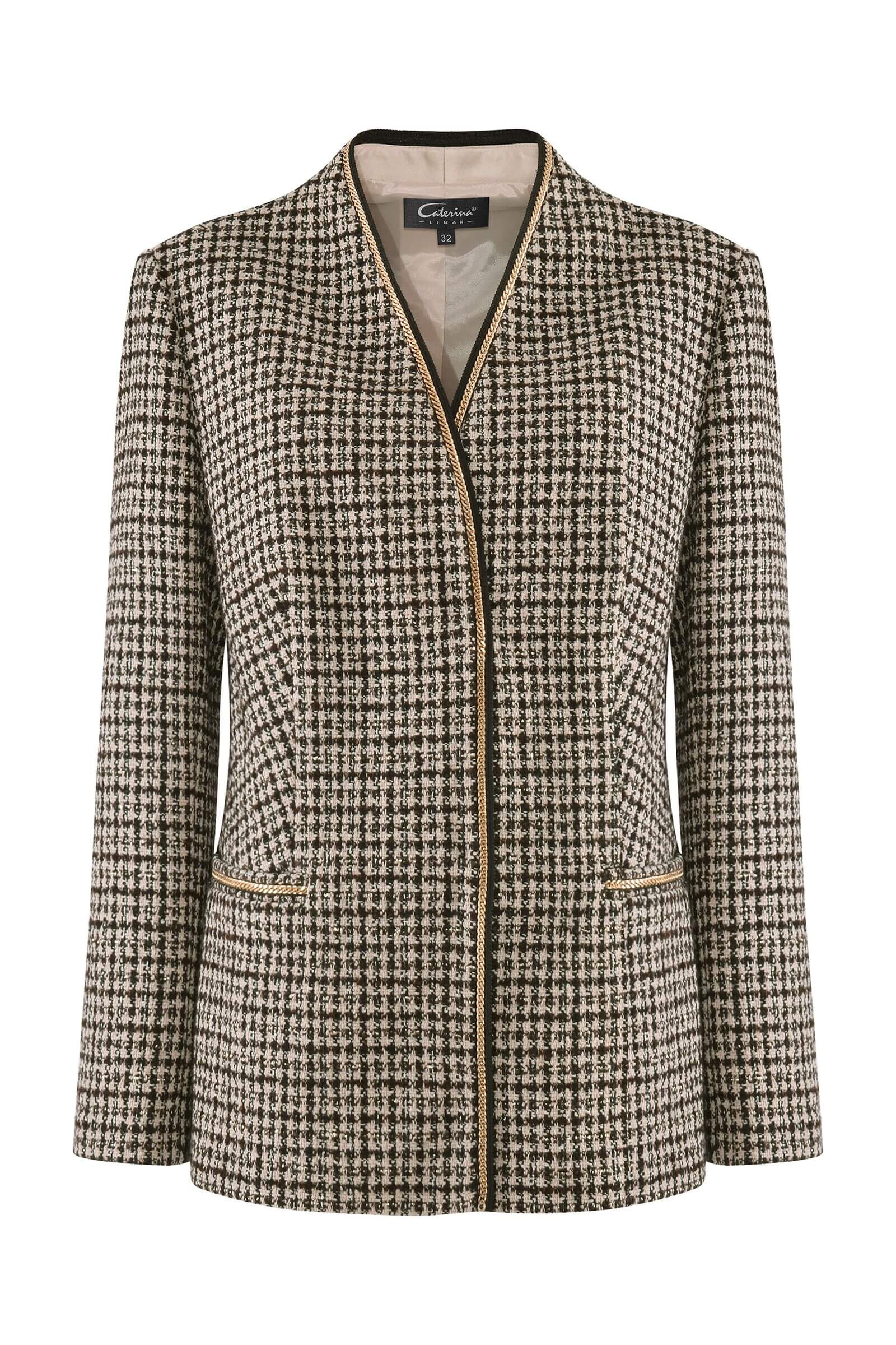 Жакет с V-образным вырезом Бренд Caterina Leman