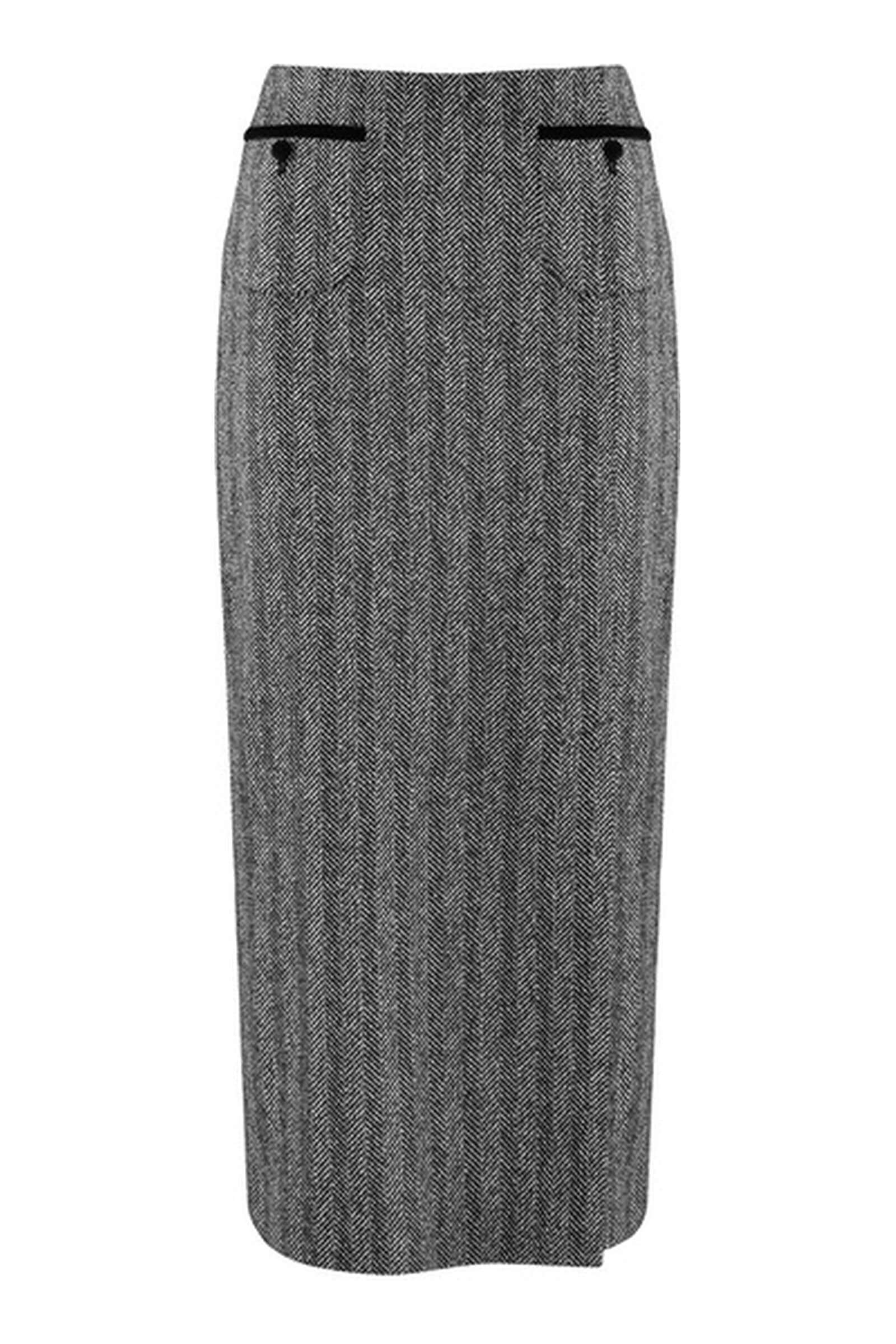 Юбка-карандаш с принтом «елочка» Бренд Caterina Leman