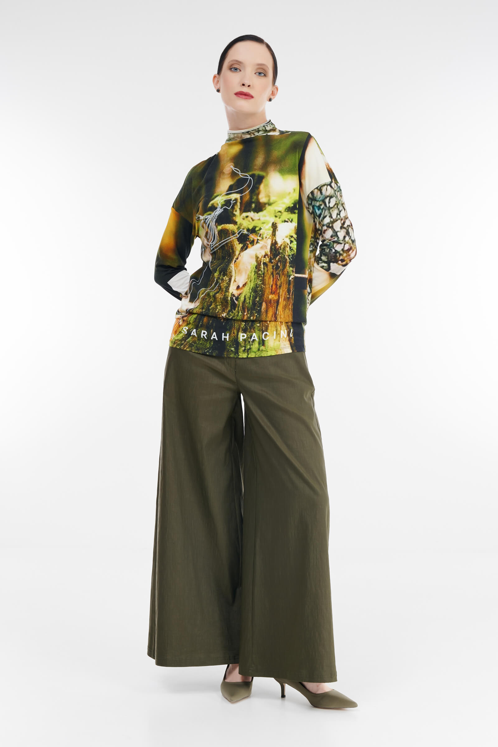 Водолазка с принтом Бренд Sarah Pacini