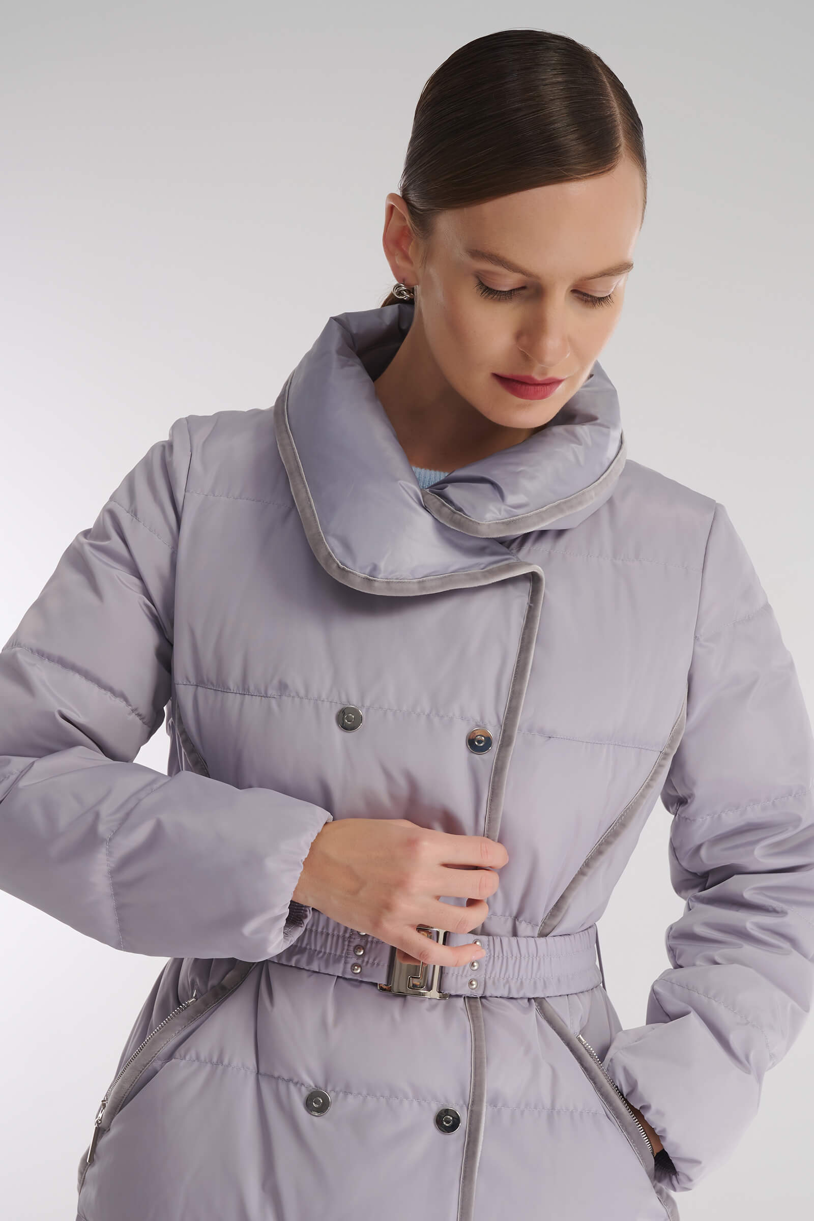 Длинное пуховое пальто Бренд Caterina Leman