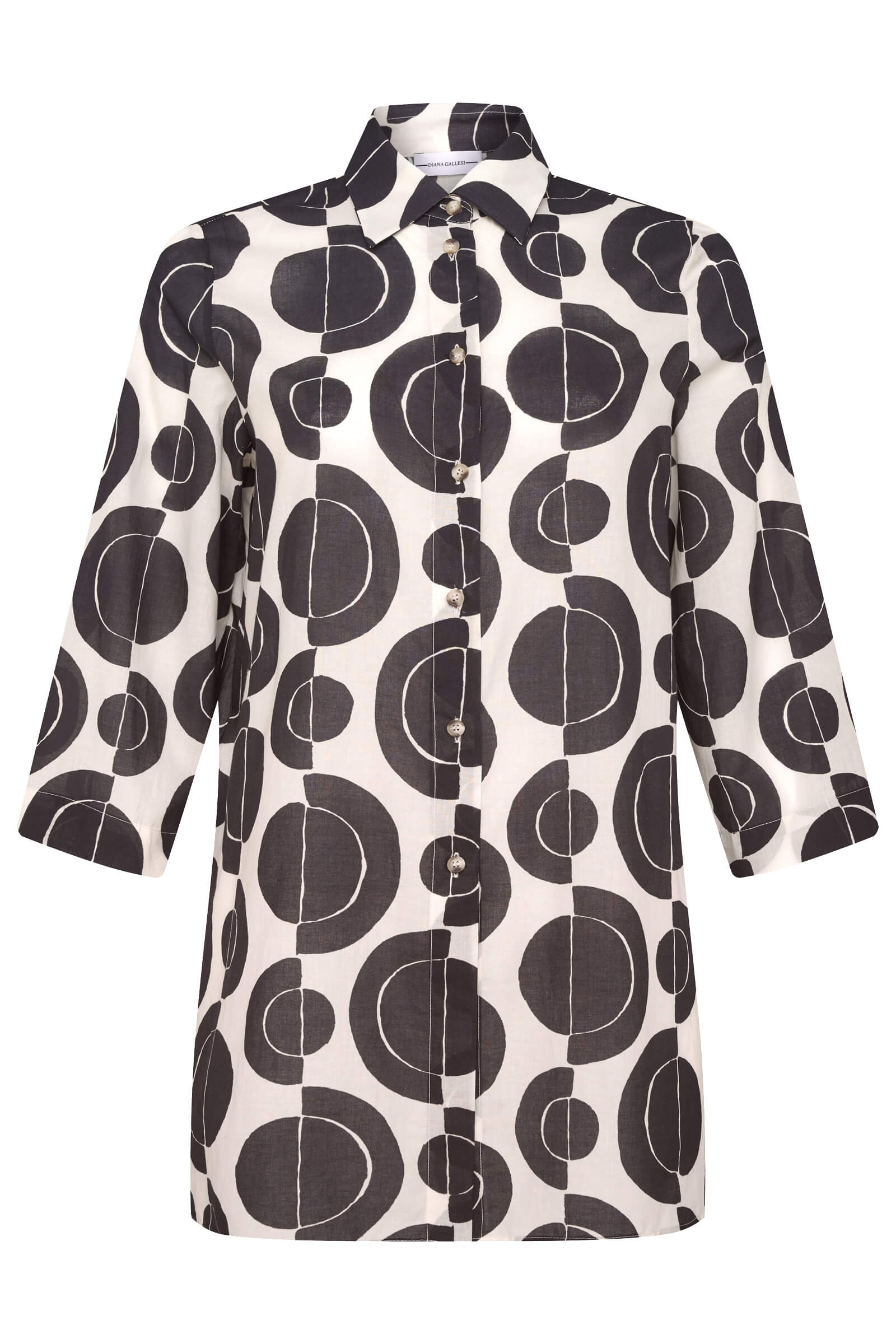 Рубашка с растительным принтом Бренд Diana Gallesi