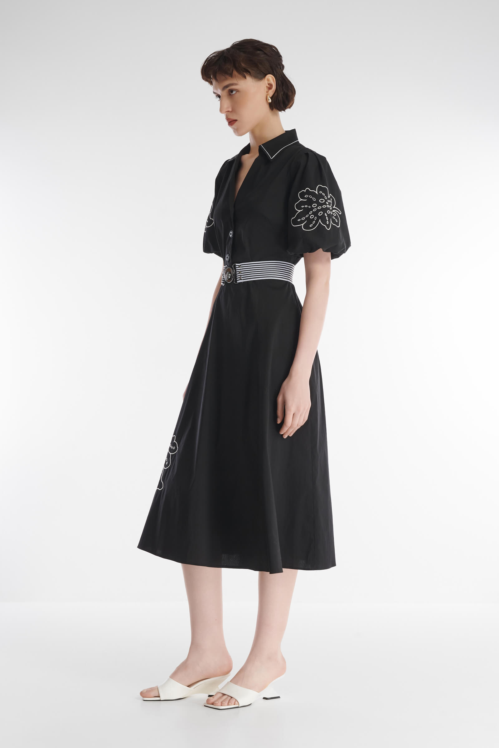 Хлопковое платье с вышивкой Бренд Caterina Leman