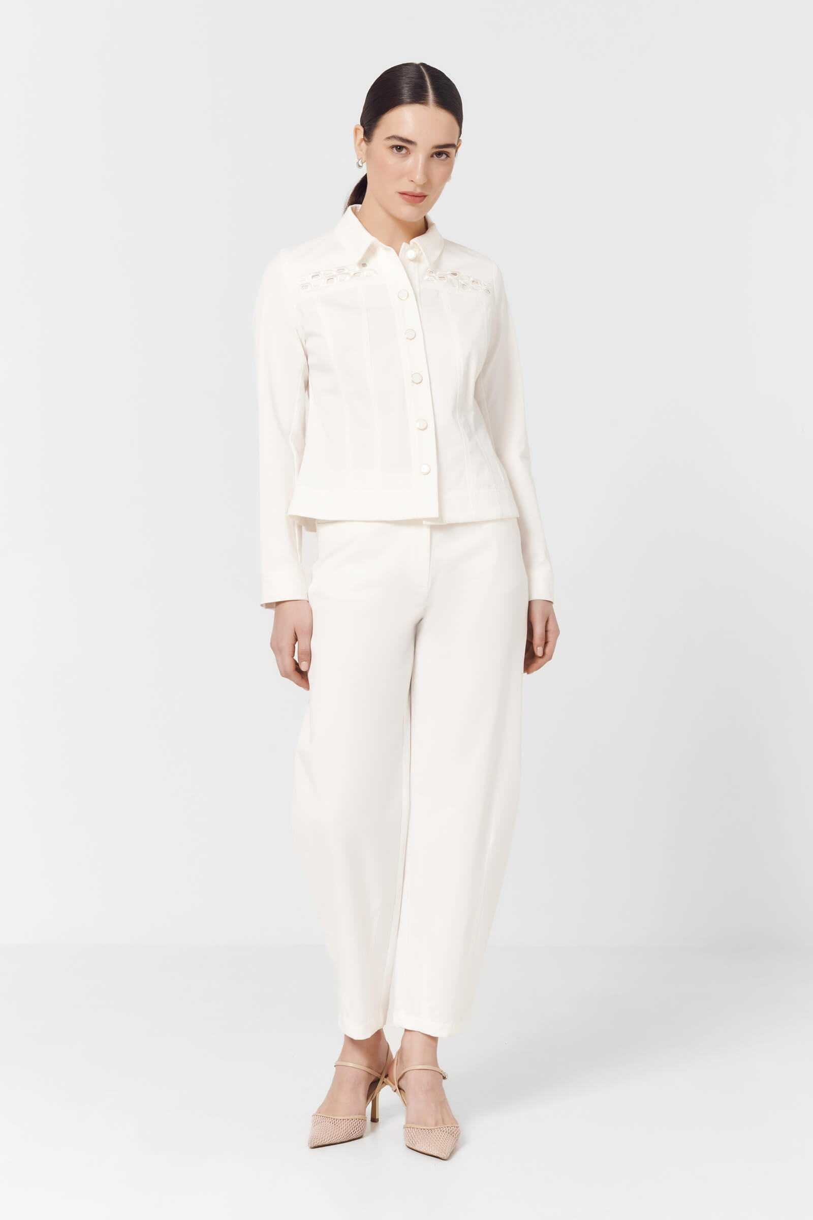 Укороченный жакет с вышивкой Бренд Caterina Leman