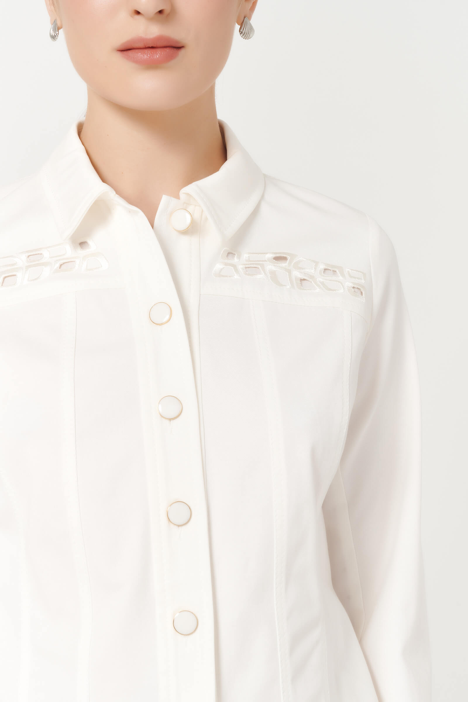 Укороченный жакет с вышивкой Бренд Caterina Leman