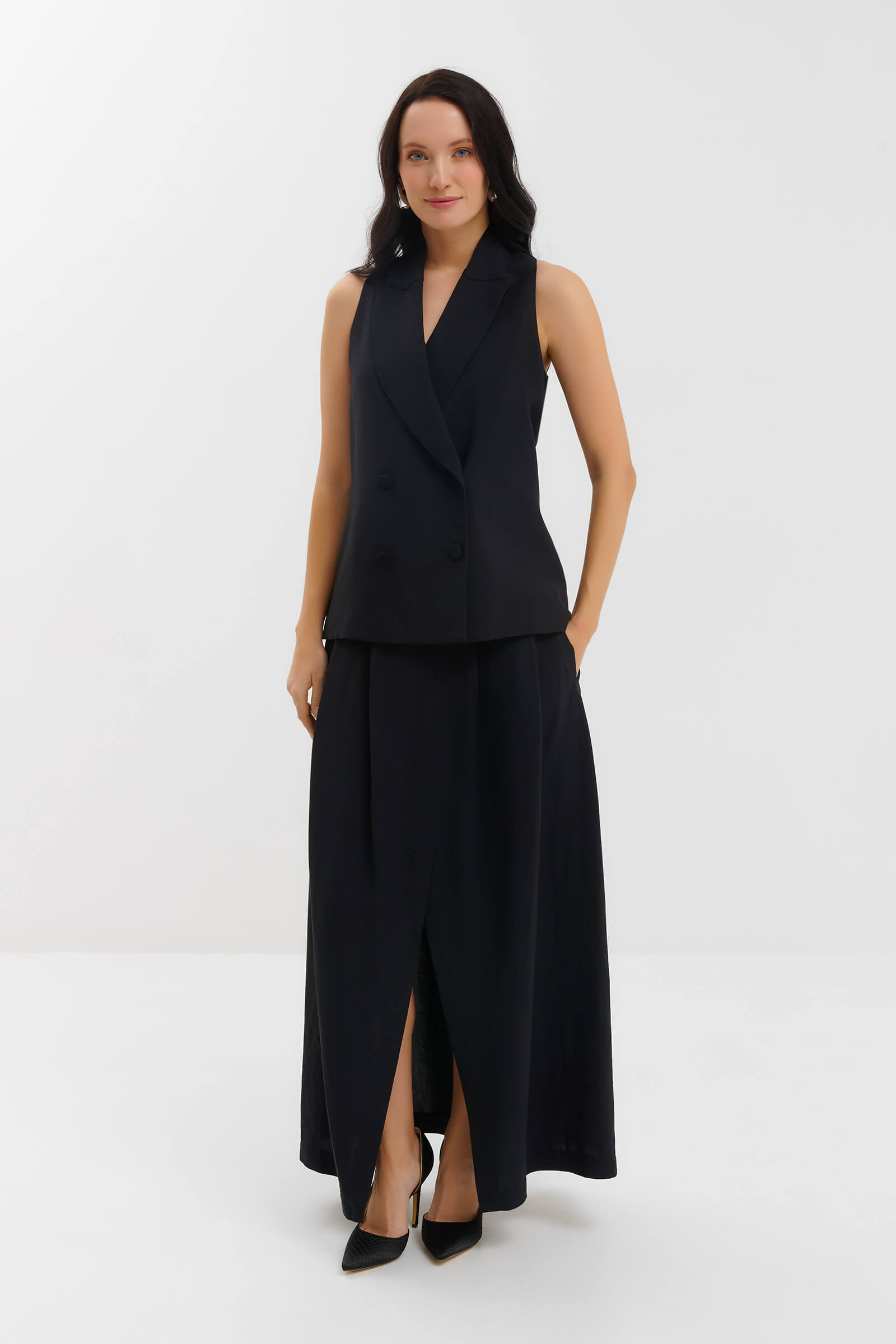 Юбка макси с разрезом Бренд Milva Mi