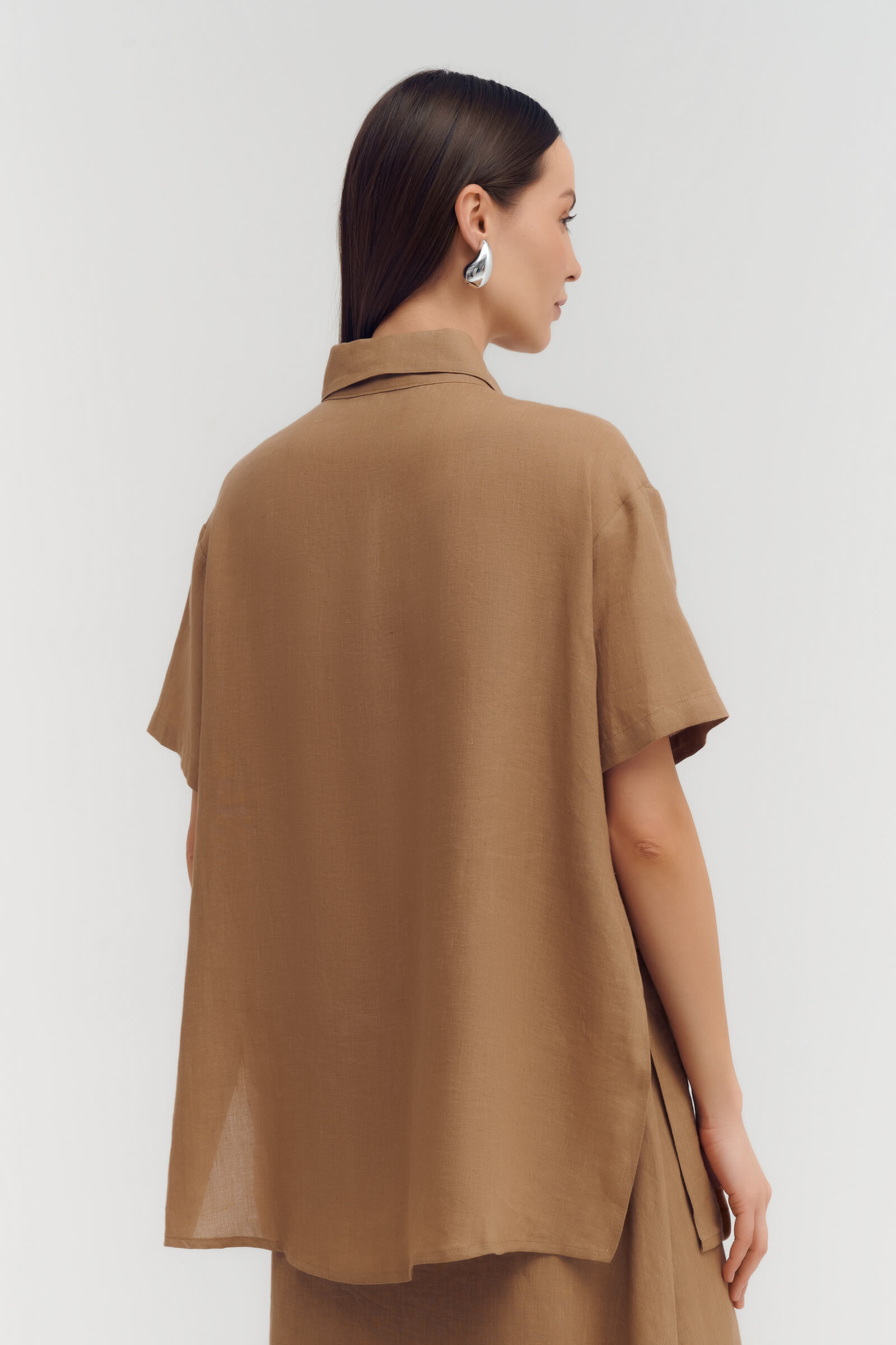 Рубашка из льна Бренд Sarah Pacini