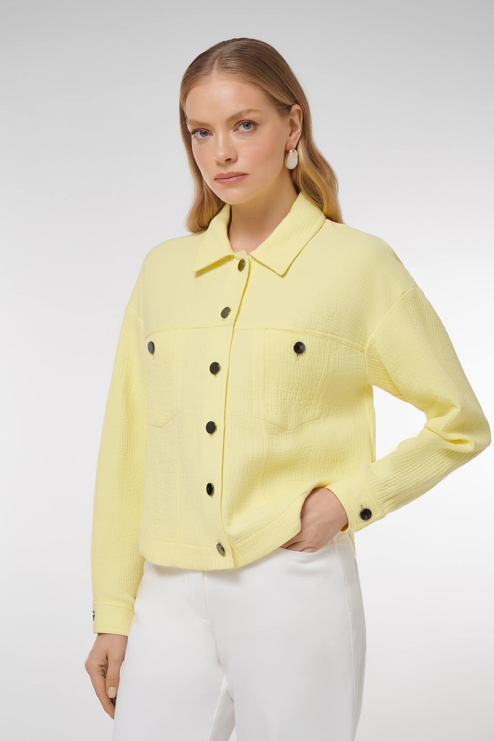 Укороченный жакет на пуговицах Бренд Caterina Leman