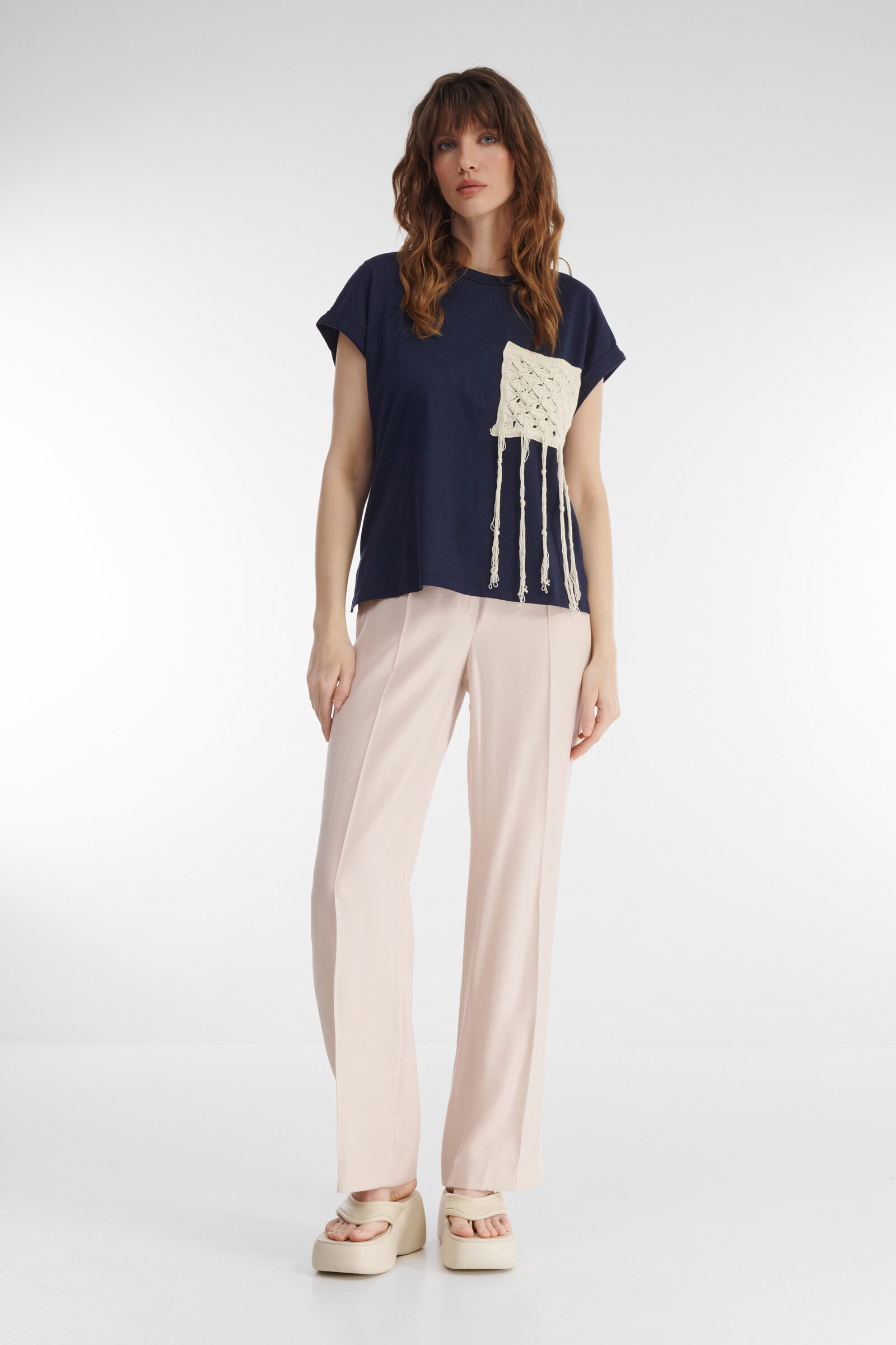 Футболка с декоративным карманом Бренд Caterina Leman