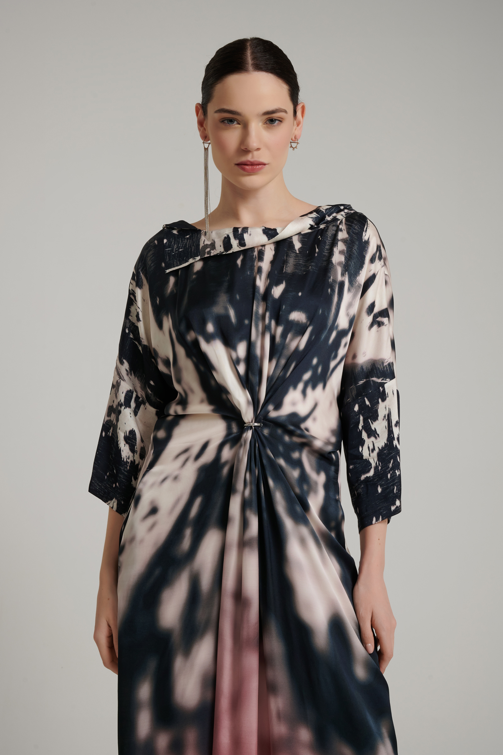 Платье с эффектом тай-дай Бренд High