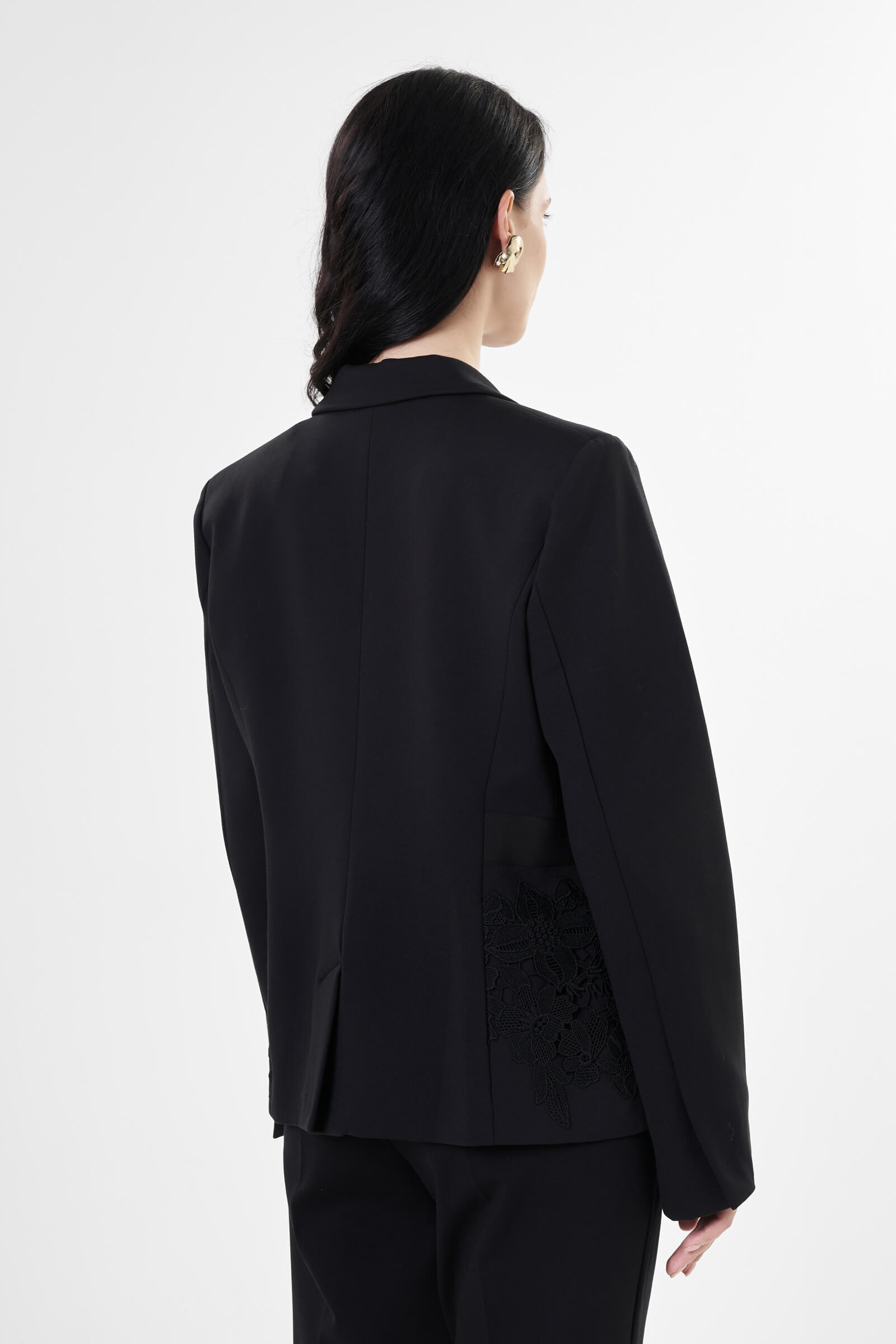 Жакет из поливискозы с кружевом Бренд Milva Mi