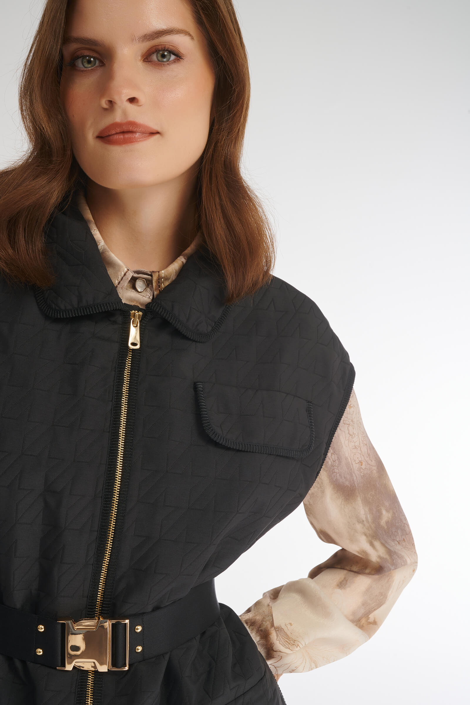 Стеганый жилет свободного кроя Бренд Caterina Leman