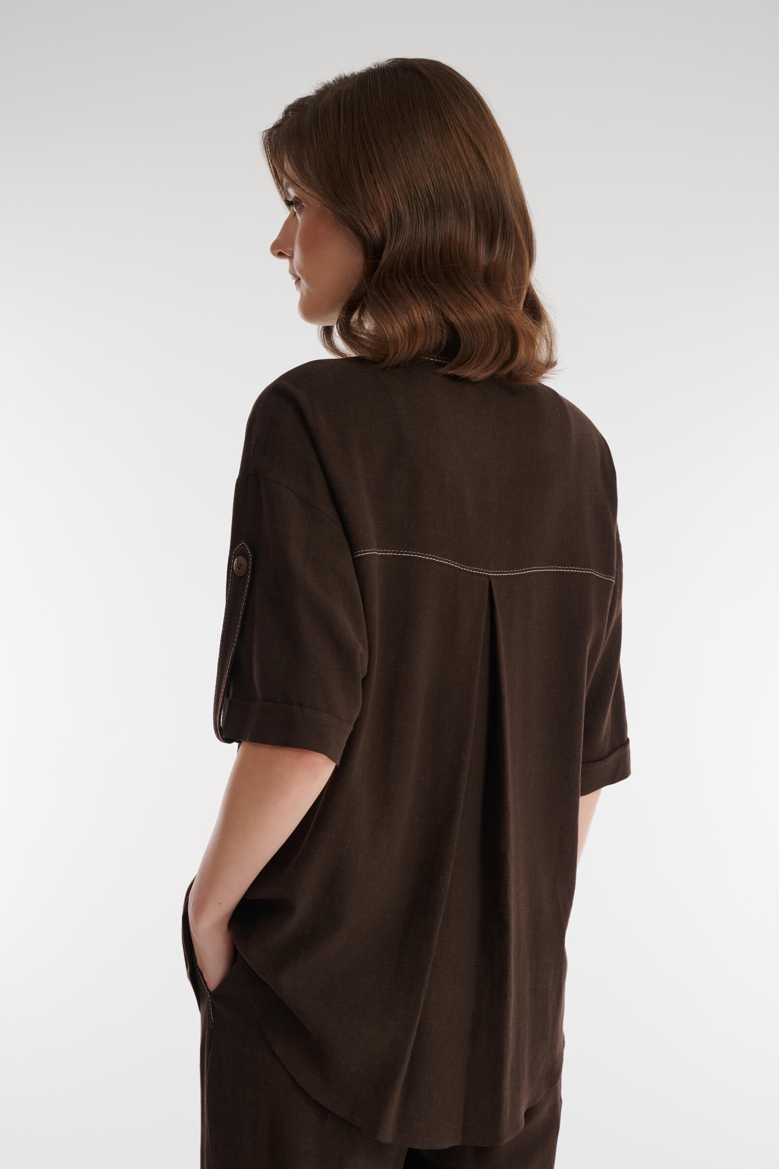 Рубашка с рукавом до локтя Бренд Caterina Leman