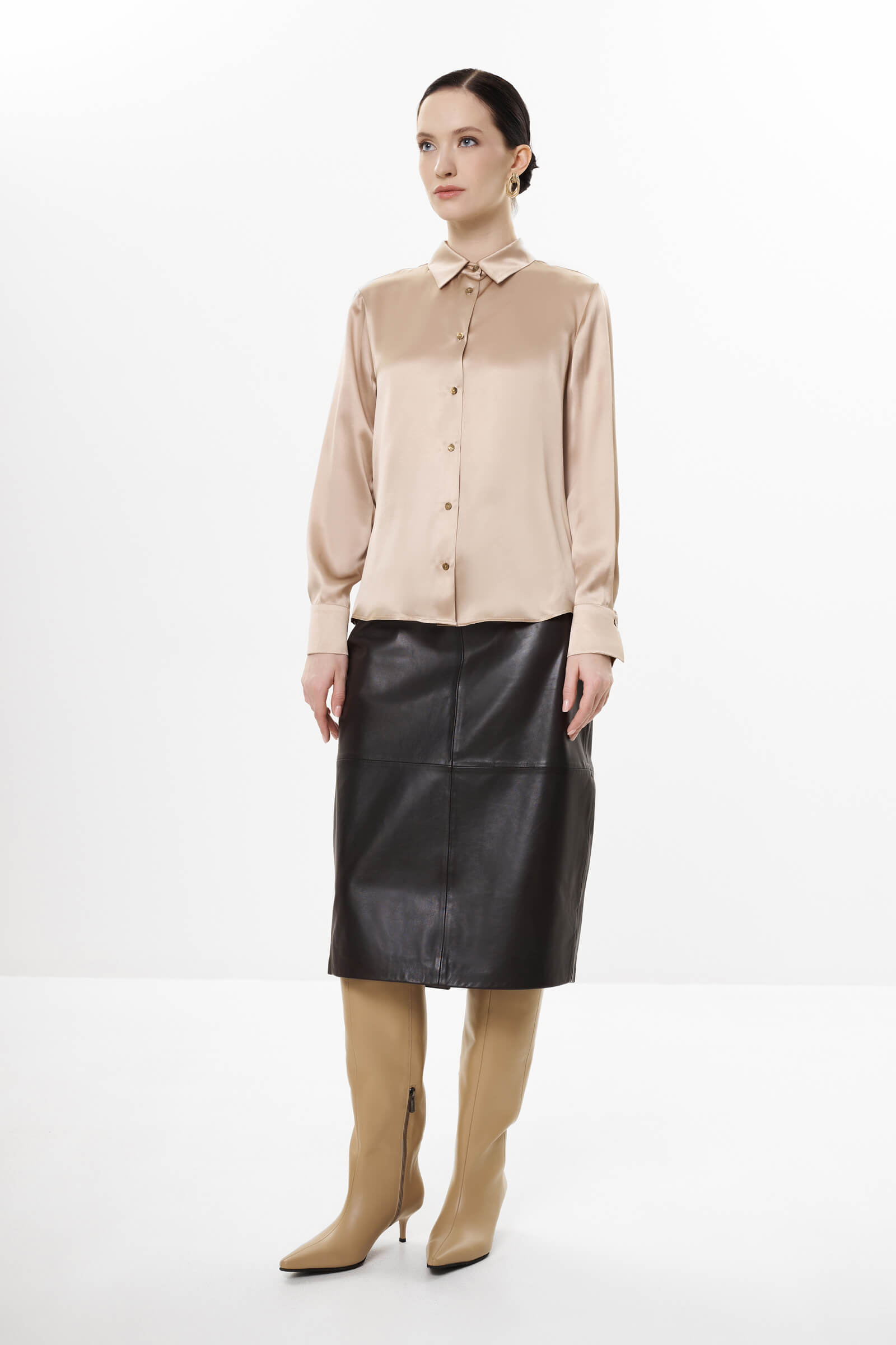 Шелковая рубашка Бренд Diana Gallesi