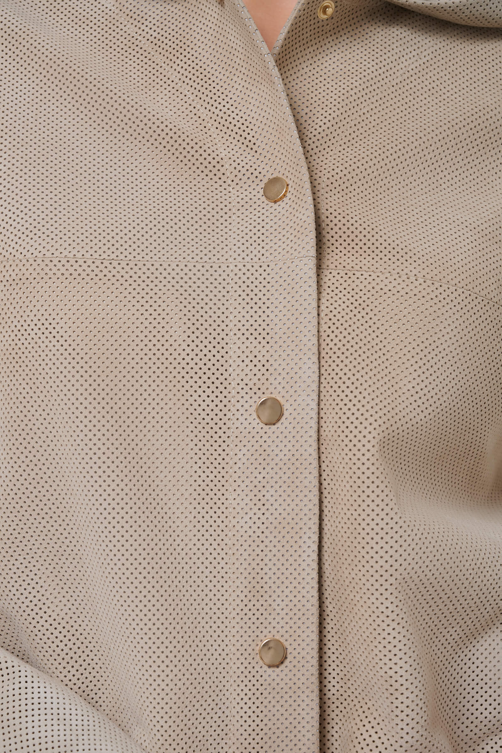 Куртка с перфорацией из натуральной кожи Бренд Caterina Leman