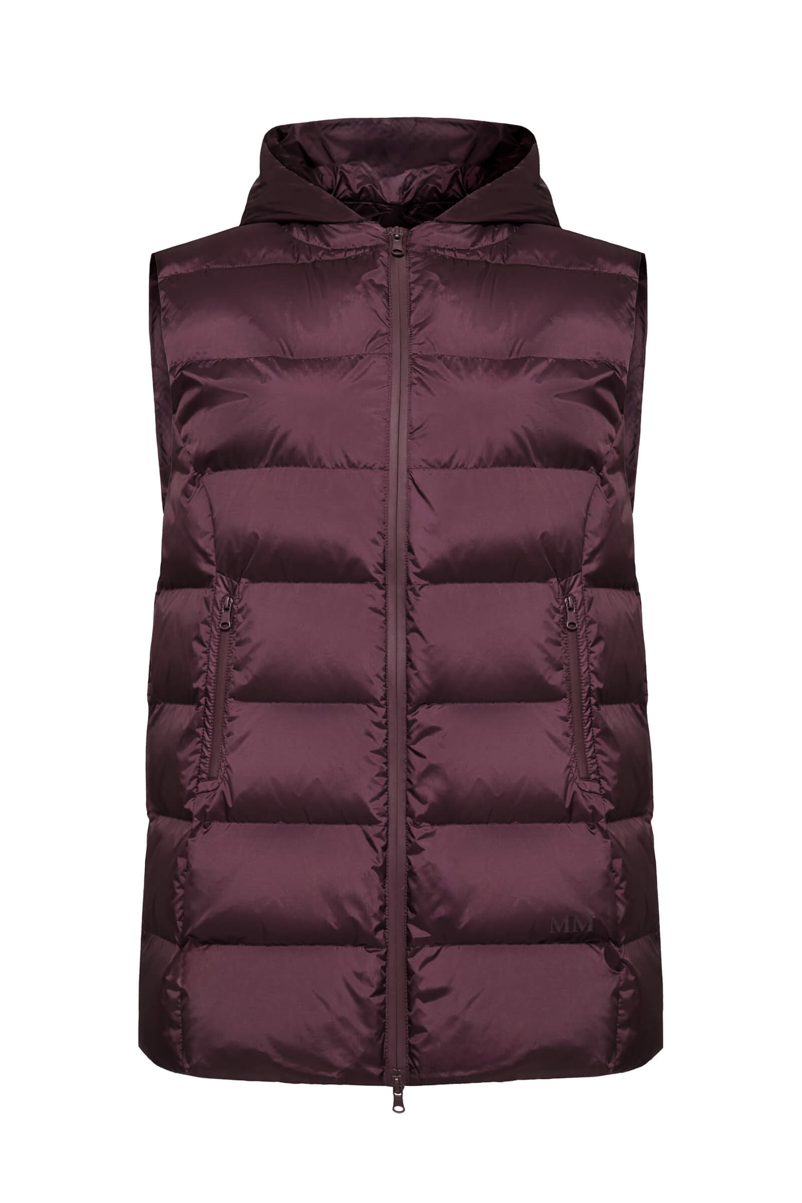 Стеганый жилет с капюшоном Бренд MM