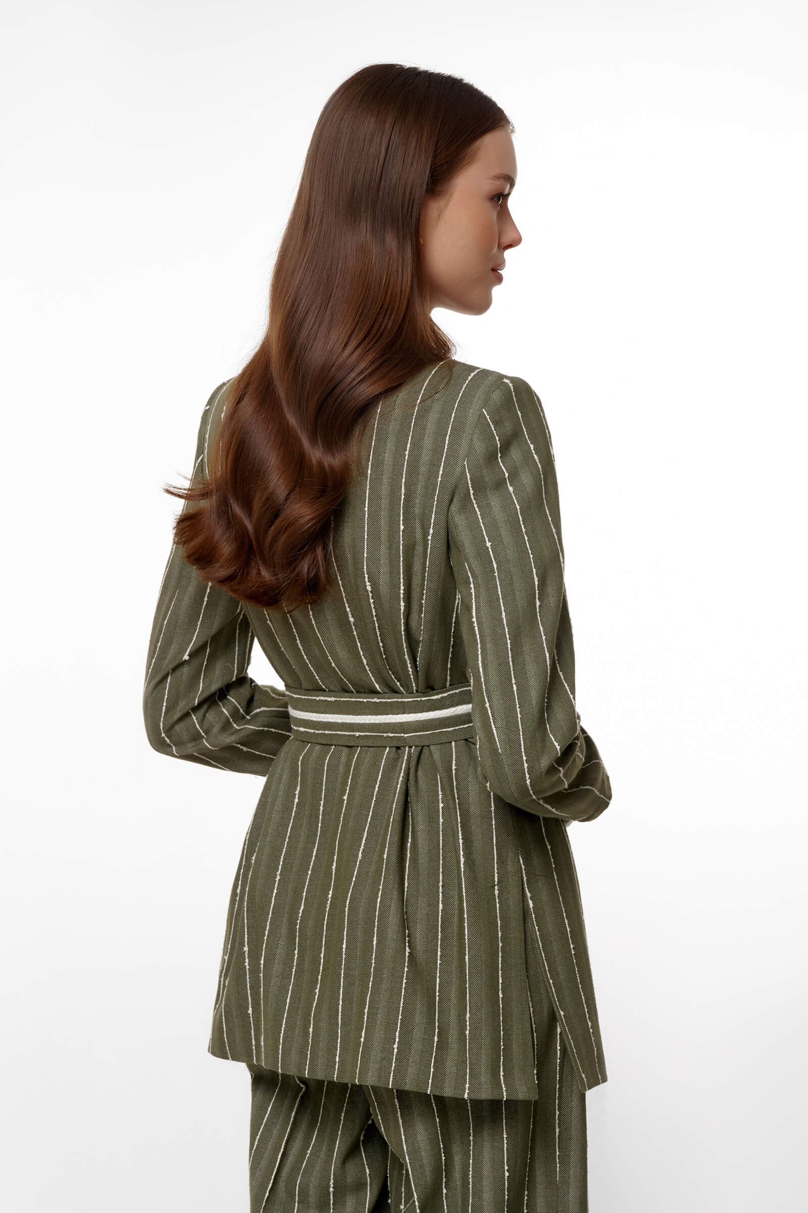 Приталенный жакет с поясом Бренд Caterina Leman