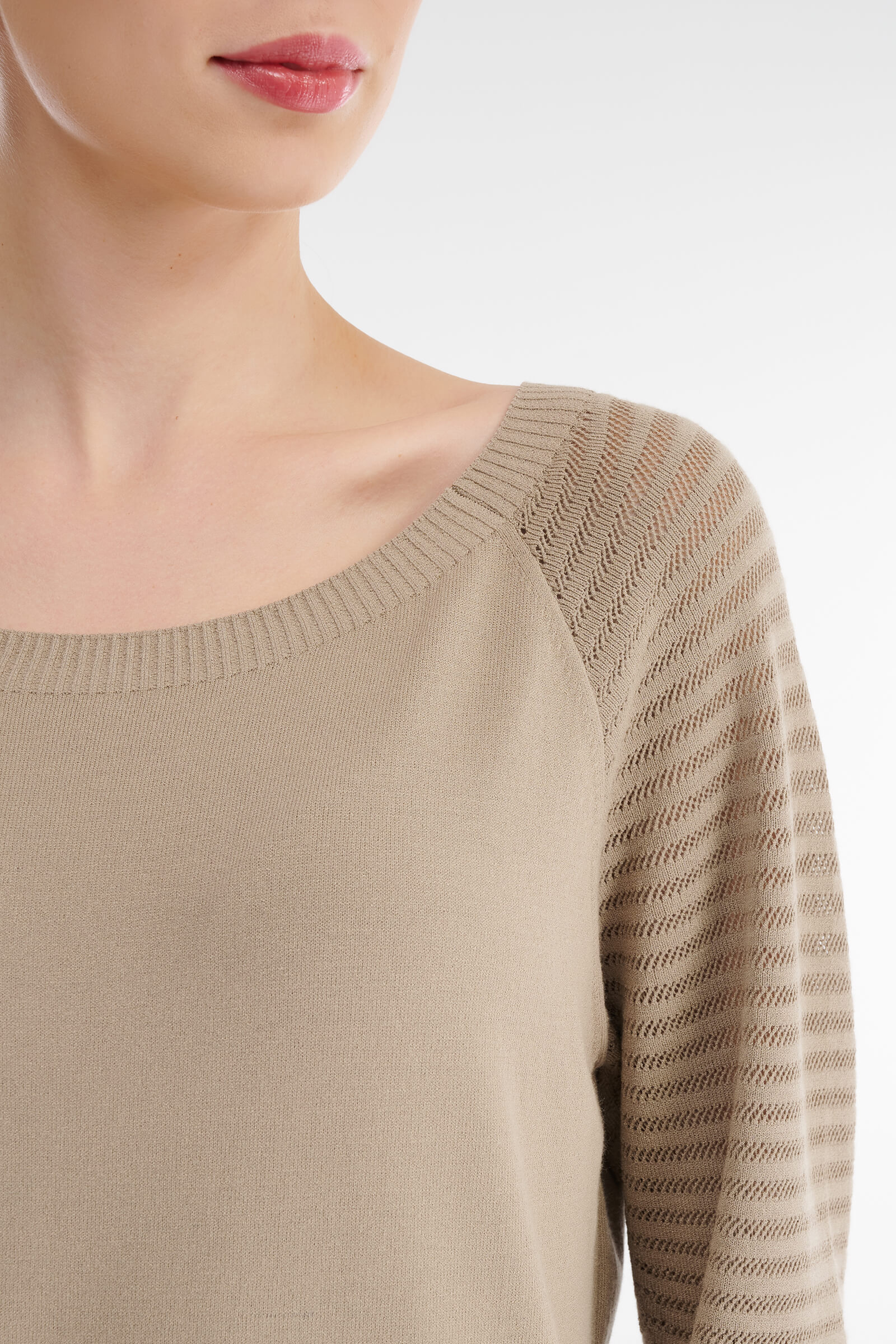 Джемпер с вырезом-лодочкой Бренд Sarah Pacini