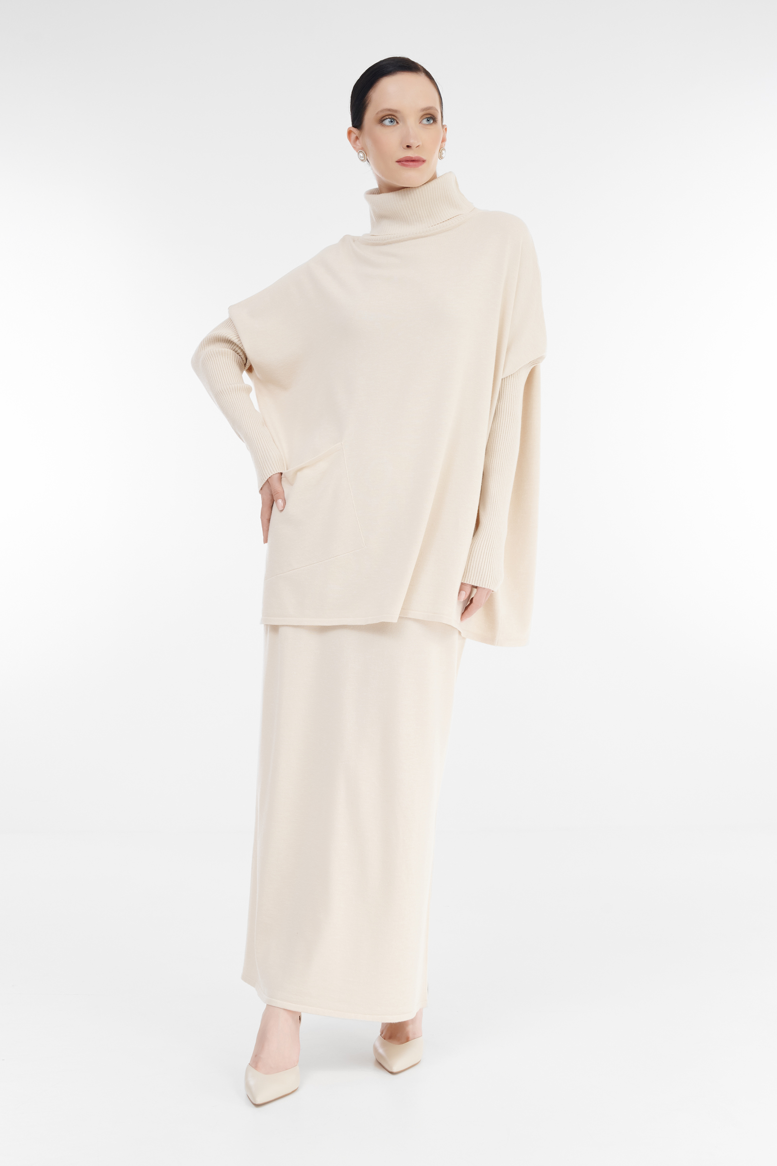 Джемпер с накладным карманом Бренд Sarah Pacini