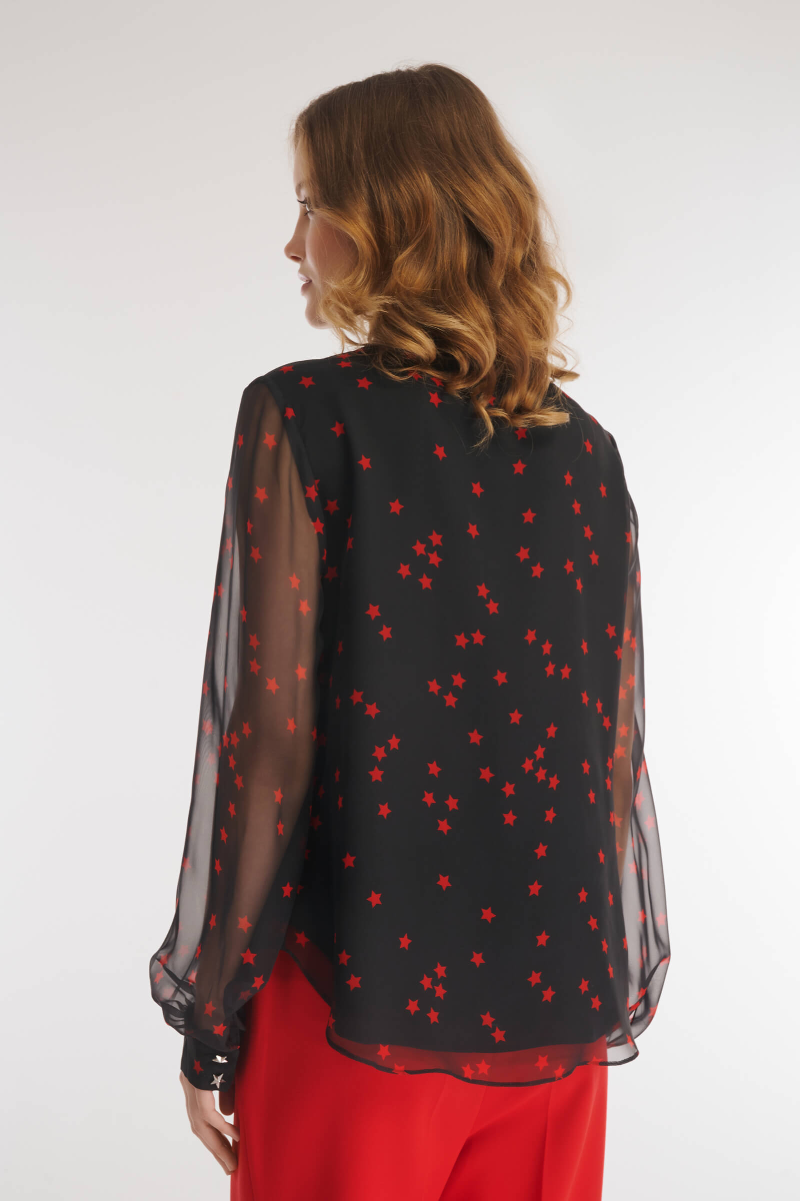 Рубашка из поливискозы с принтом Бренд Caterina Leman