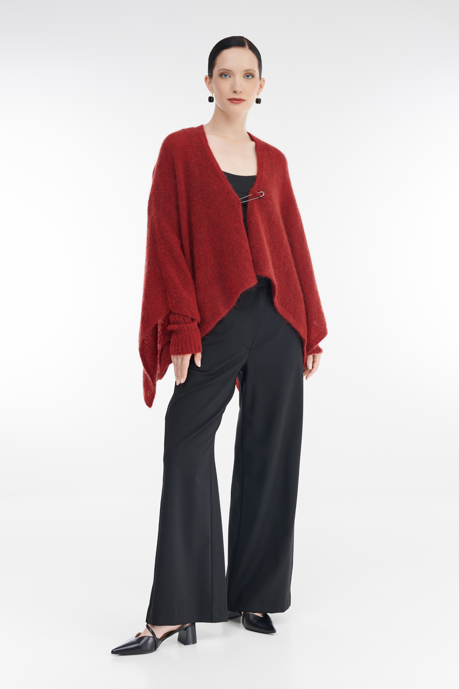 Укороченный кардиган на запах Бренд Sarah Pacini