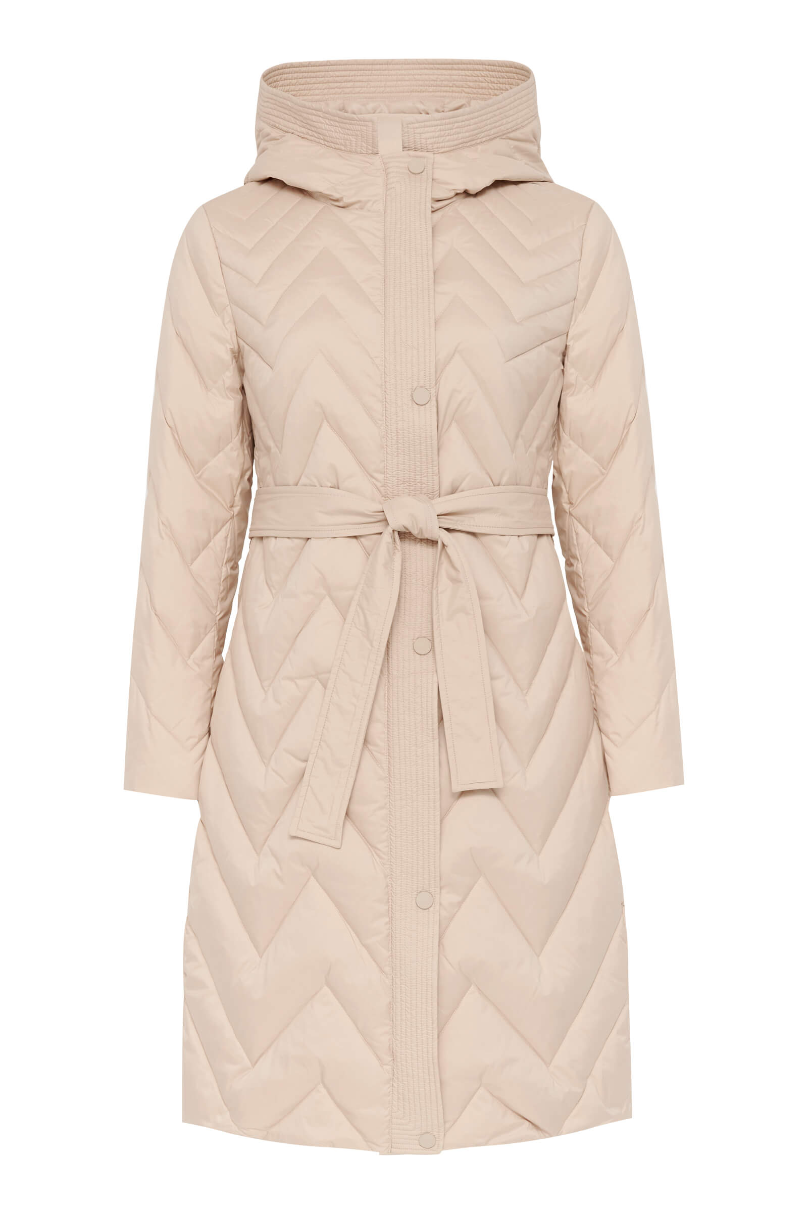 Стеганое пальто с капюшоном Бренд Diana Gallesi