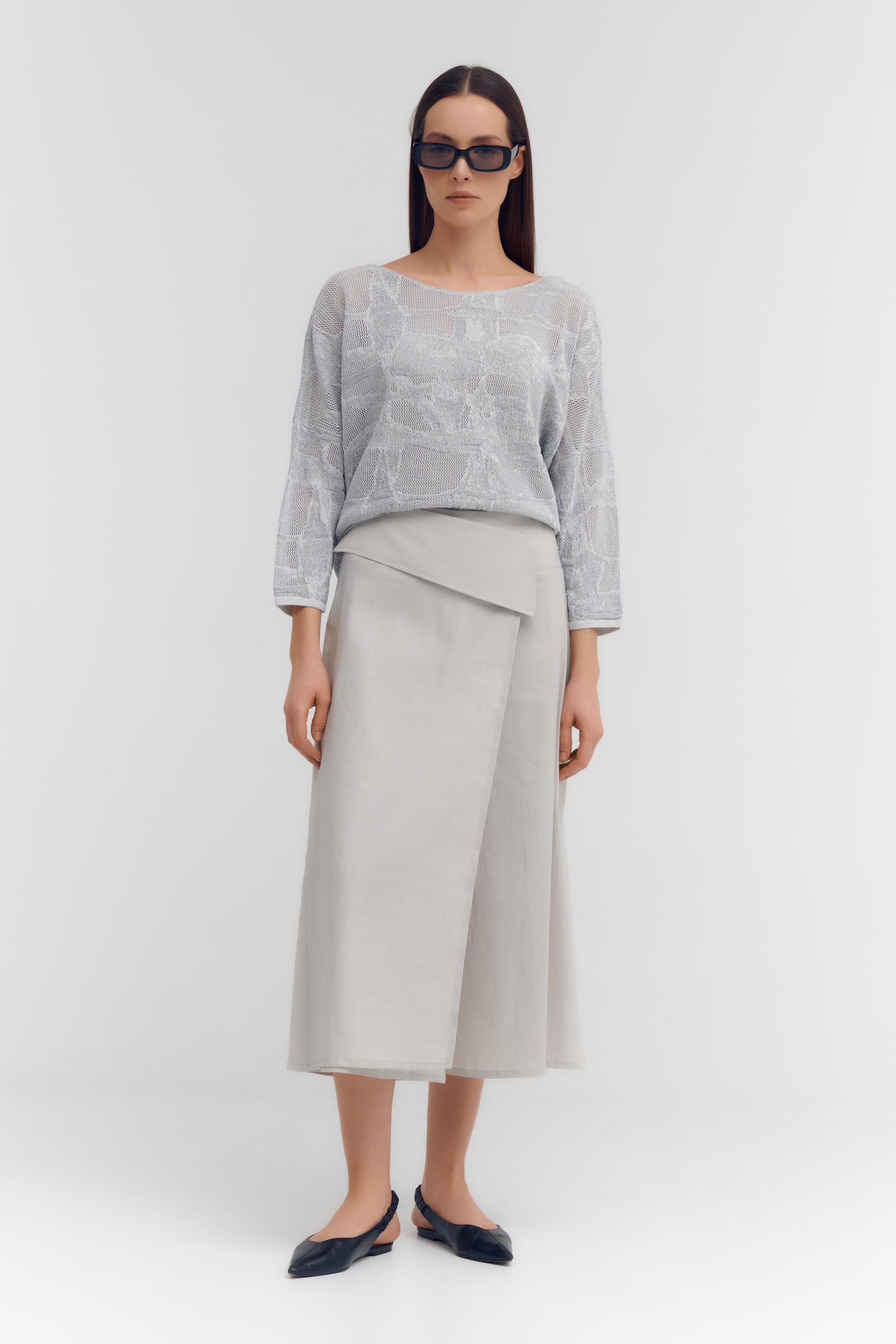 Юбка-брюки с запахом Бренд Sarah Pacini