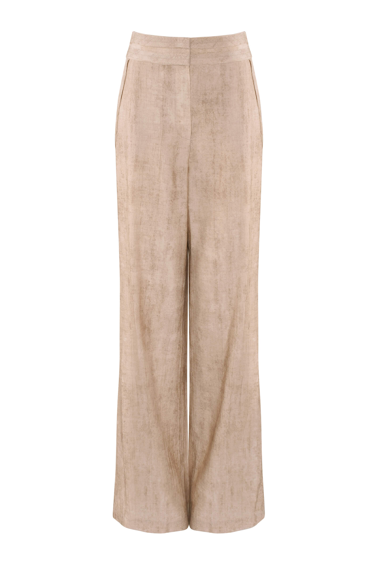 Широкие брюки с эффектом потертости Бренд Caterina Leman