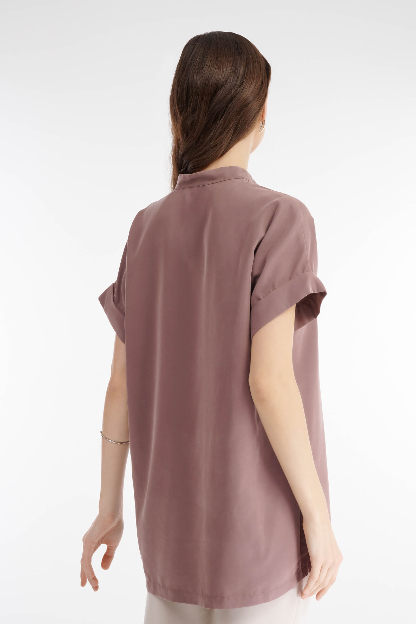 Блузка с воротником-стойкой Бренд Rocco Ragni