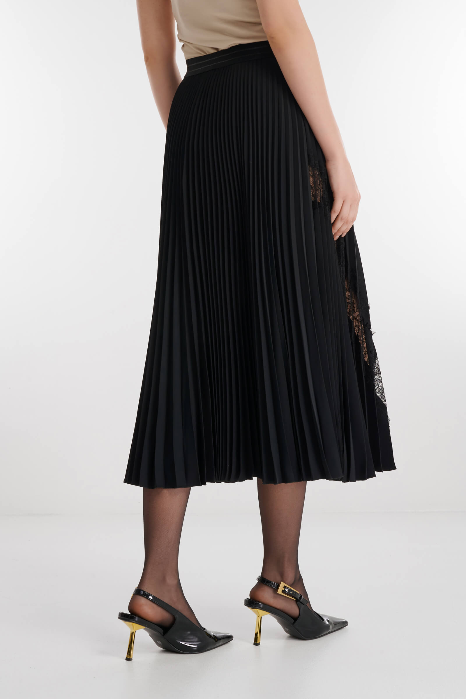 Плиссированная юбка с кружевными вставками Бренд Caterina Leman