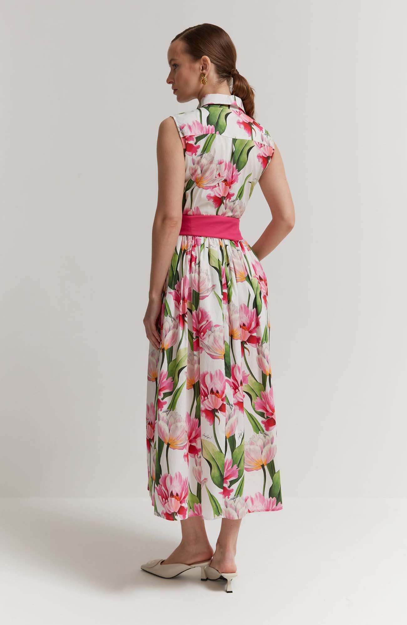 Платье с флоральным принтом Бренд Rocco Ragni