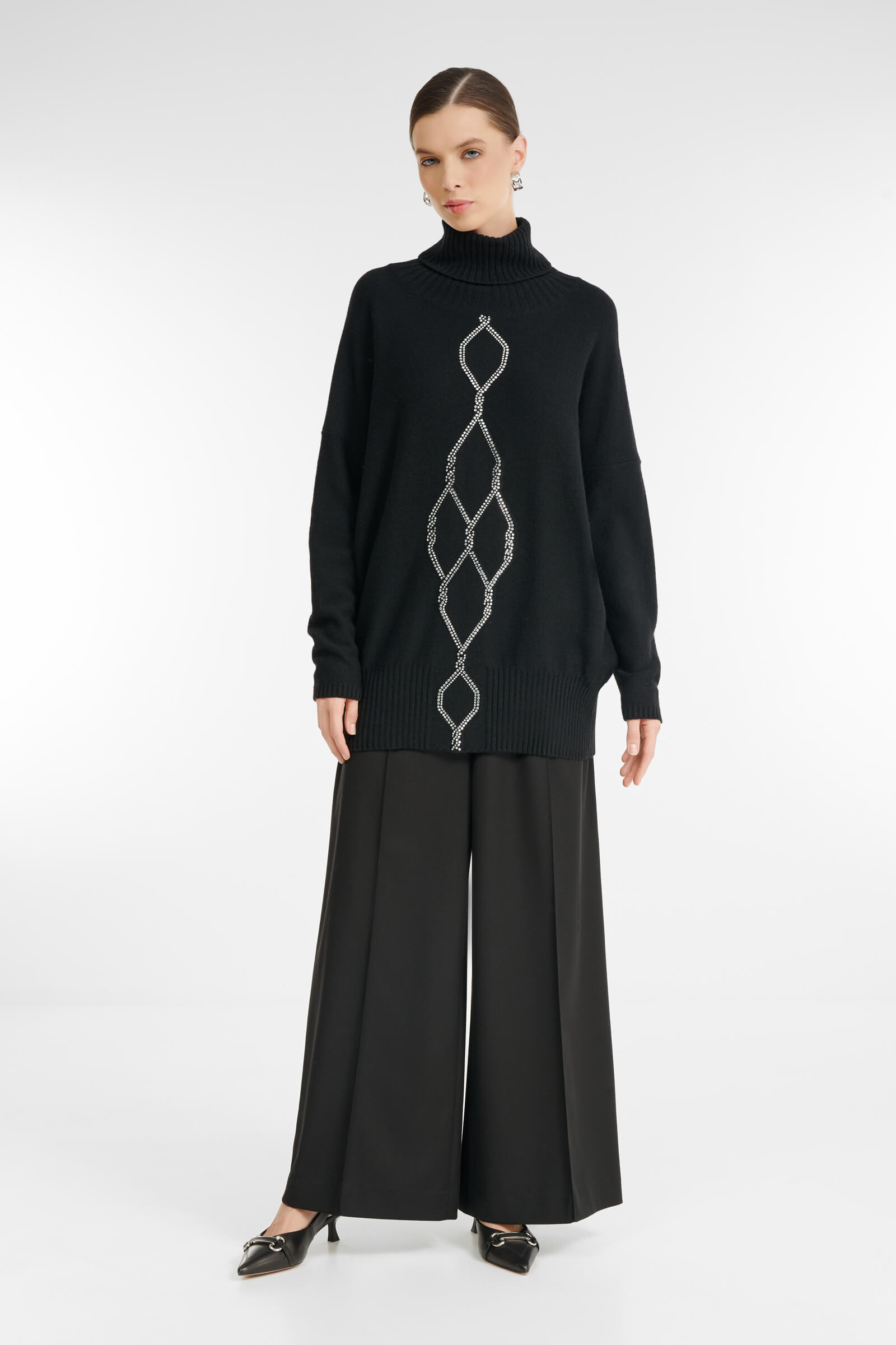 Свитер с воротником с отворотом Бренд Rocco Ragni